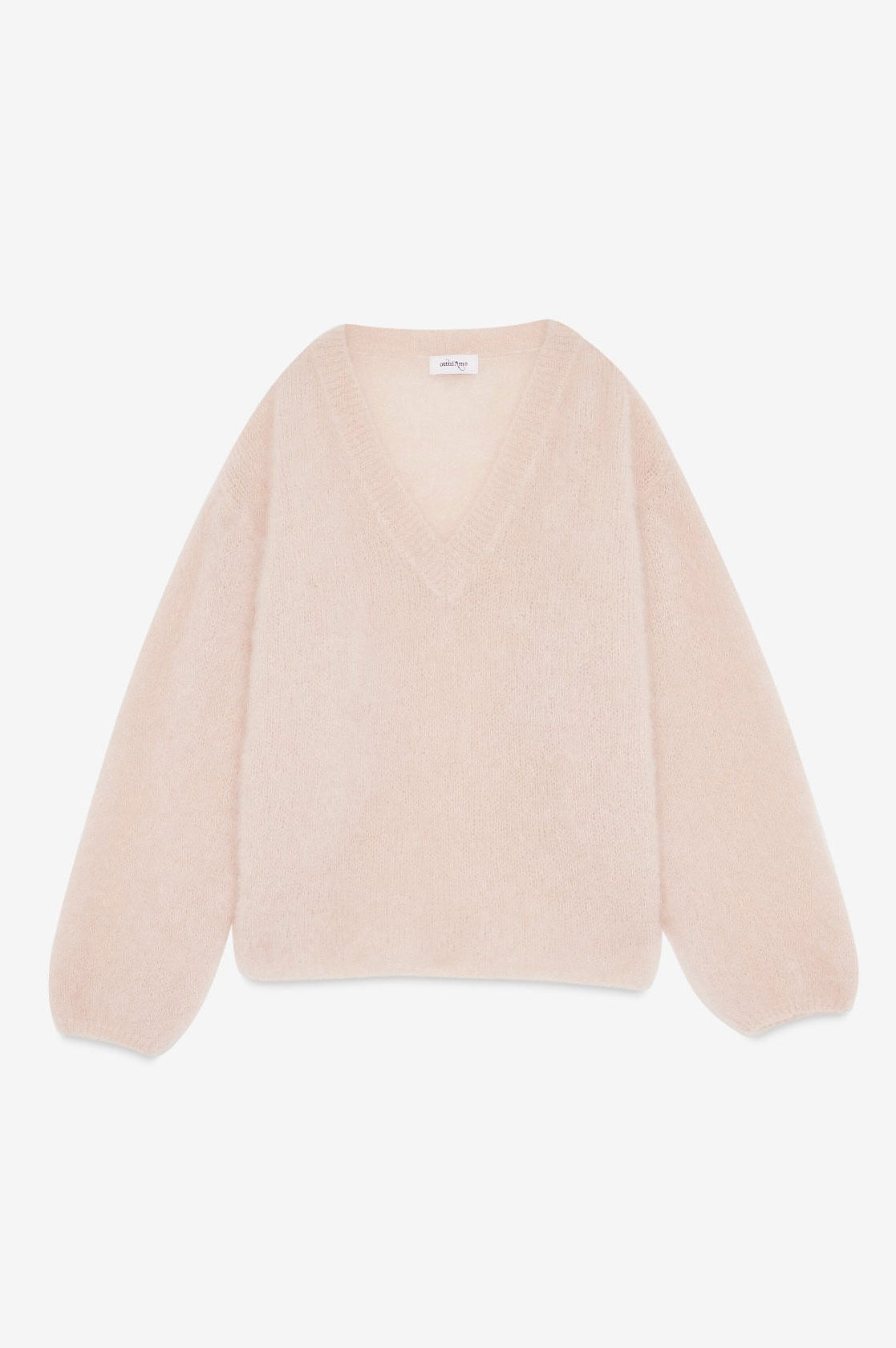 Ottod'Ame Oversized V-Neck Sweater - Rose