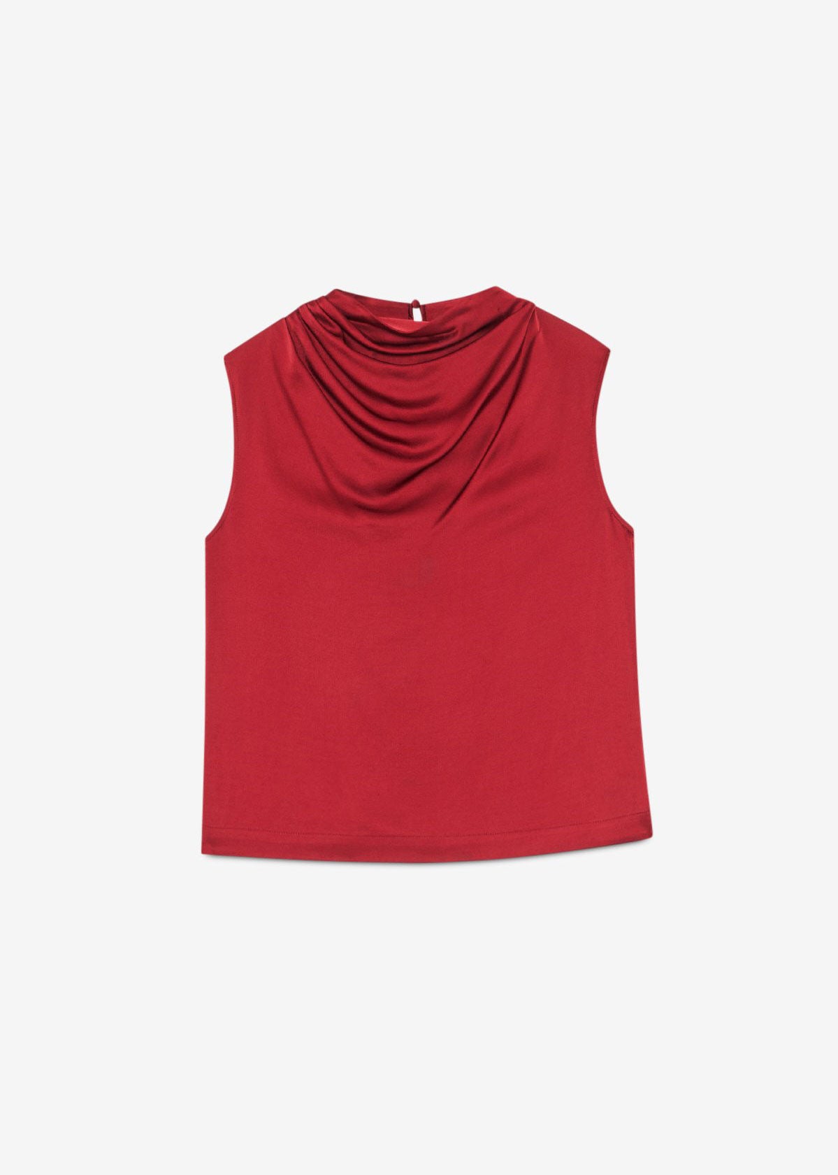 ottod'Ame Sleeveless Top with Draped Neck