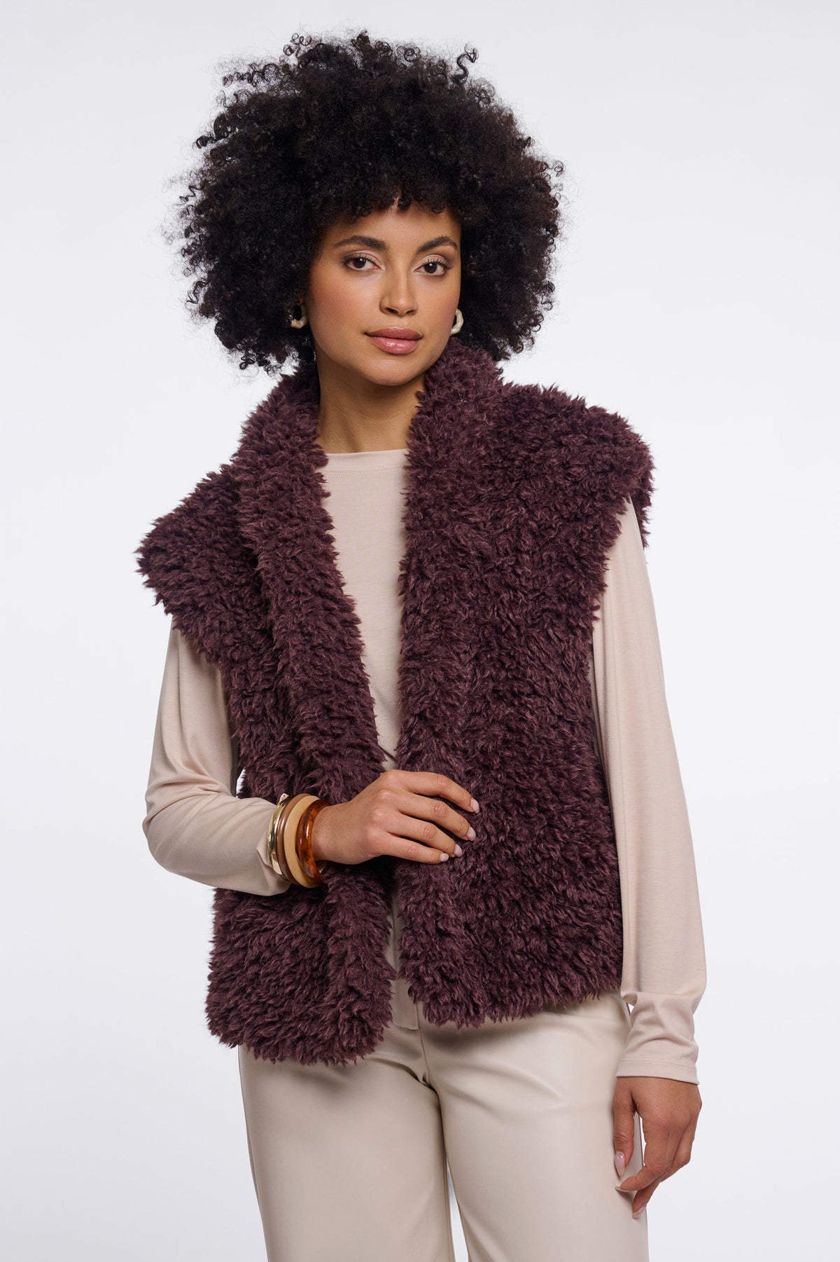 Rino & Pelle Freya Waistcoat - Coffee Bean