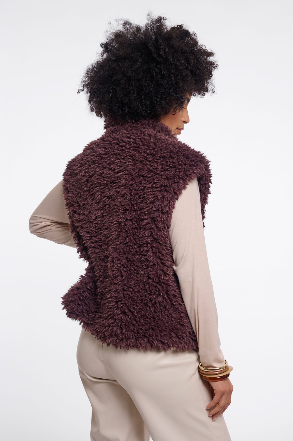 Rino & Pelle Freya Waistcoat - Coffee Bean