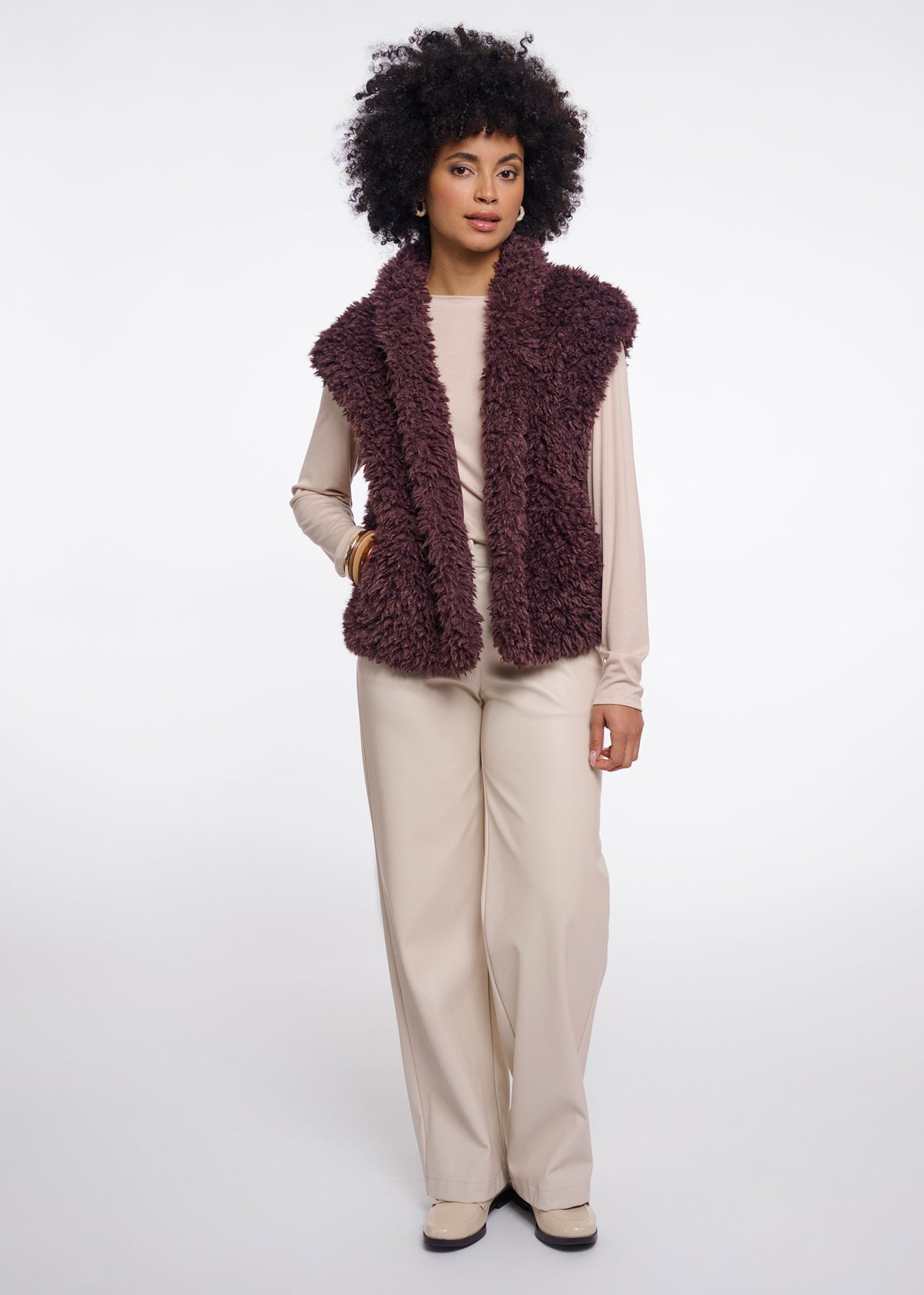 Rino & Pelle Freya Waistcoat - Coffee Bean