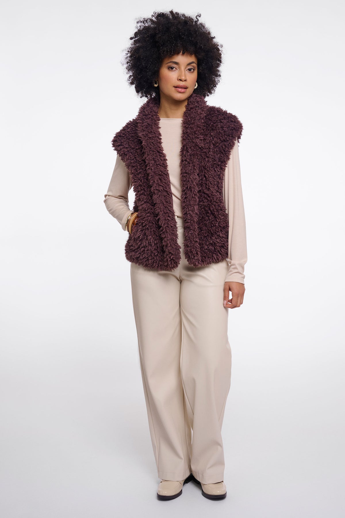 Rino & Pelle Freya Waistcoat - Coffee Bean