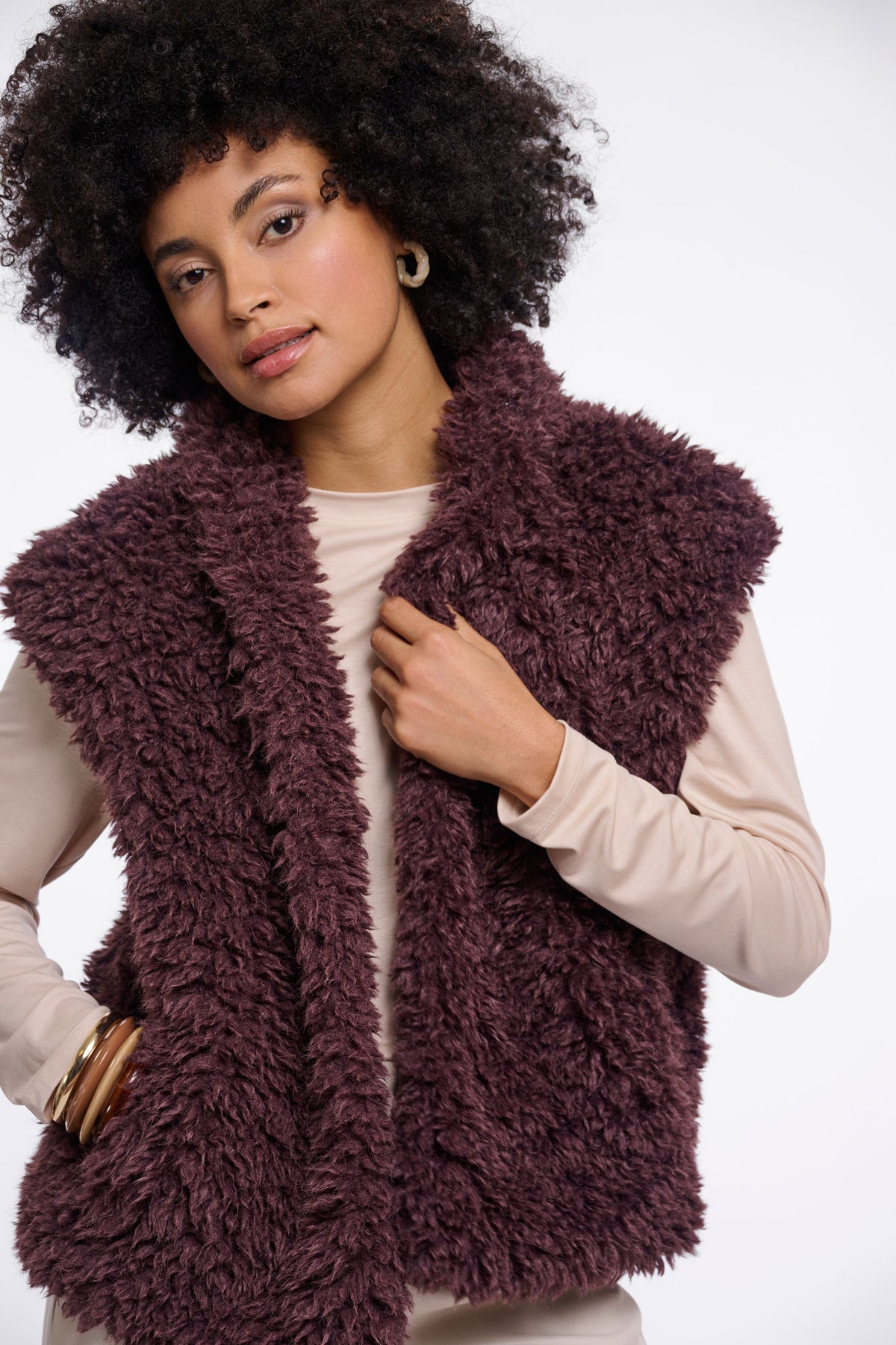 Rino & Pelle Freya Waistcoat - Coffee Bean
