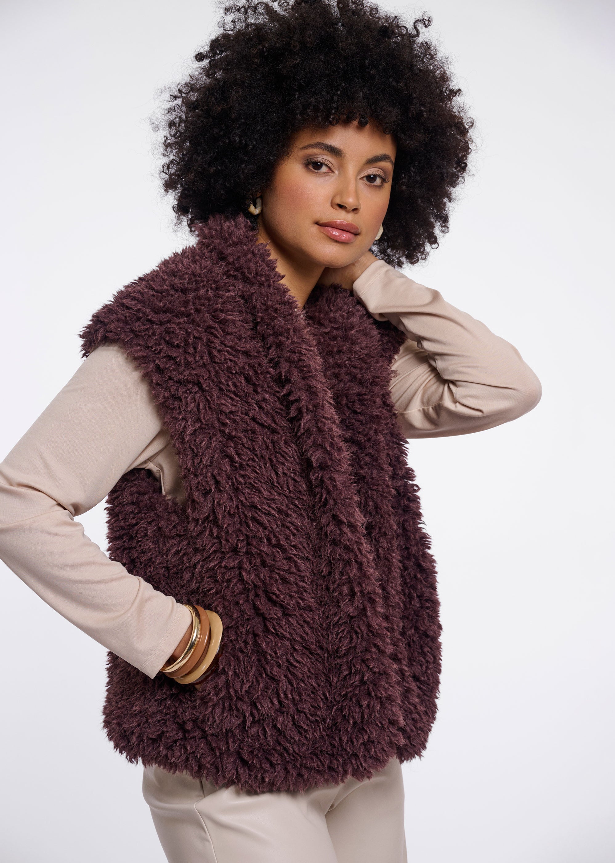 Rino & Pelle Freya Waistcoat - Coffee Bean