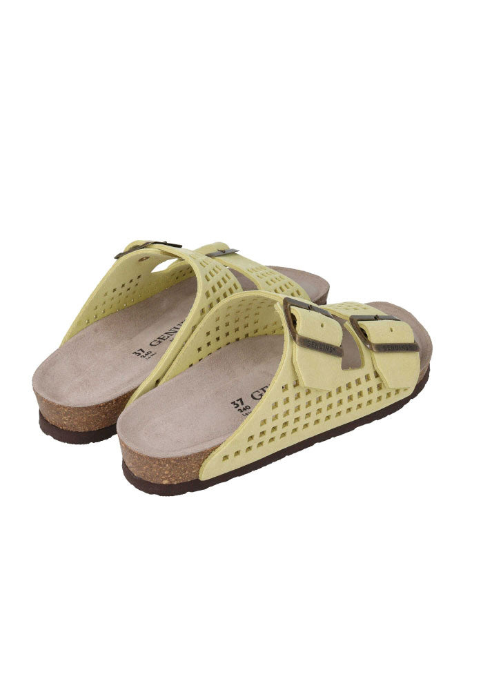 Genuins Honolulu Velour Sandal - Butter