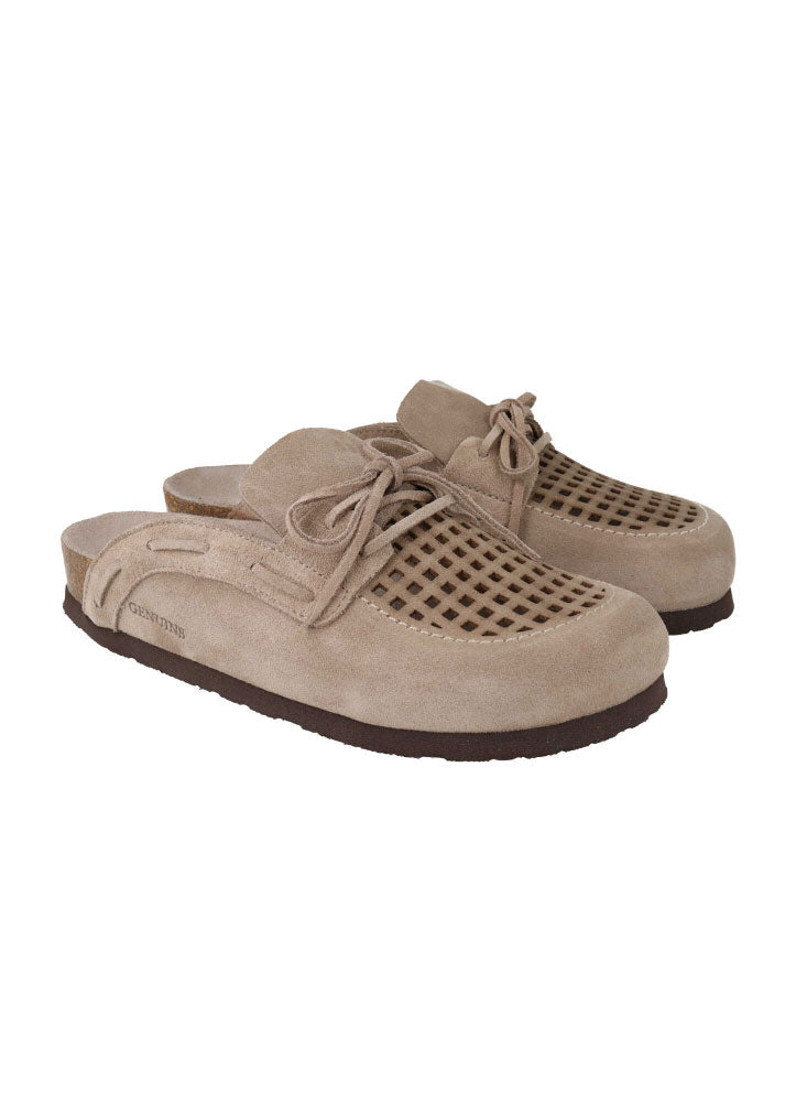 Genuins Ziar Velour Sandal - Taupe