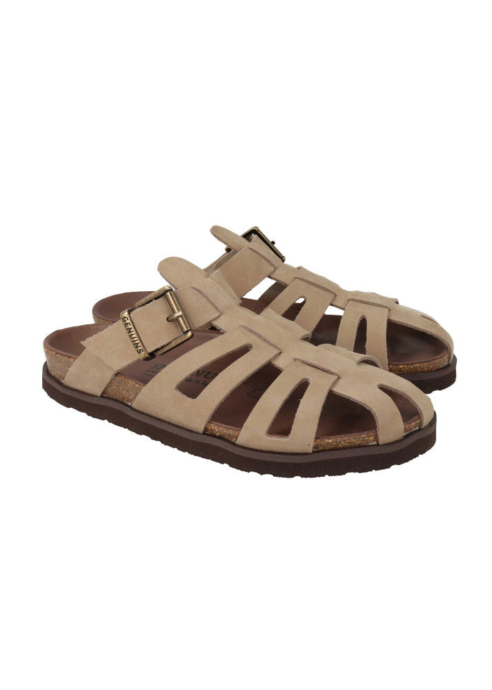 Genuins Oud Nubuck Sandal - Taupe