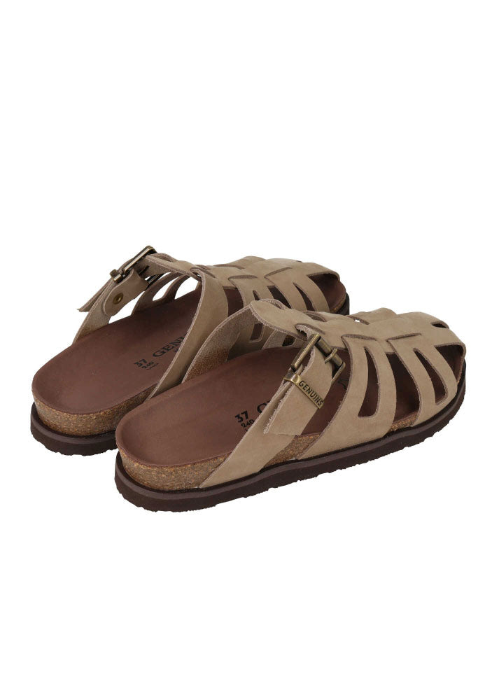 Genuins Oud Nubuck Sandal - Taupe