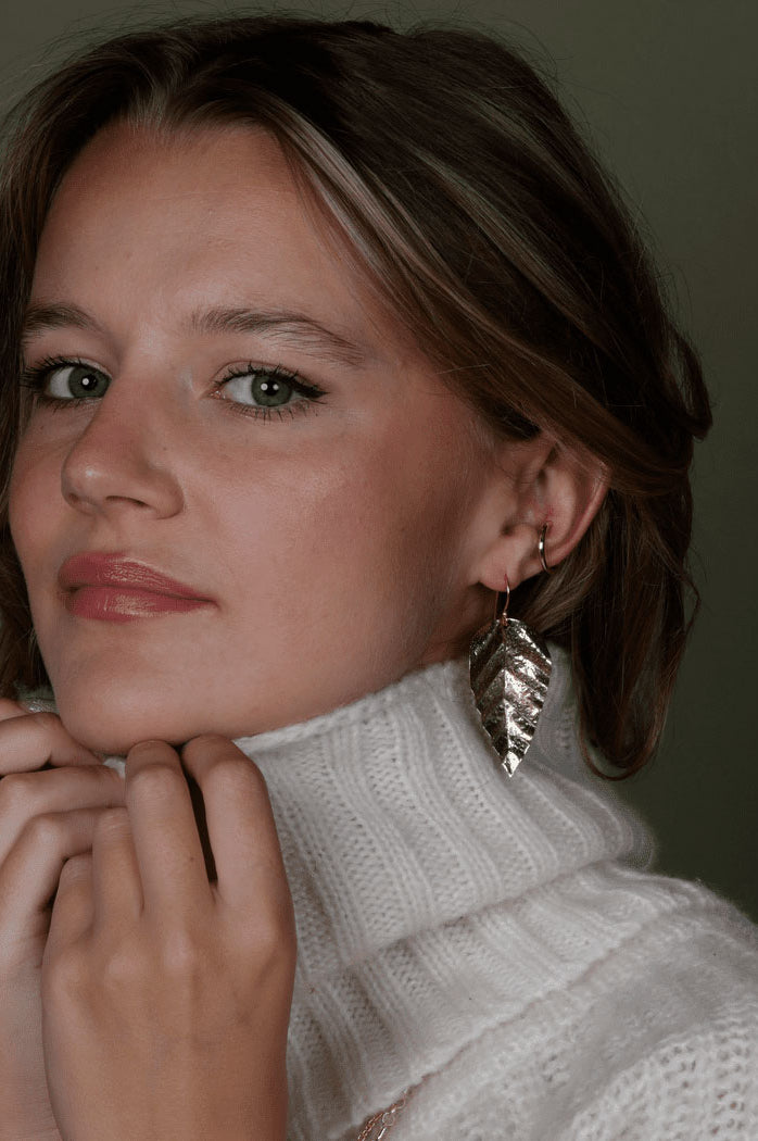 Atelier18 Tumble Leaf Earrings