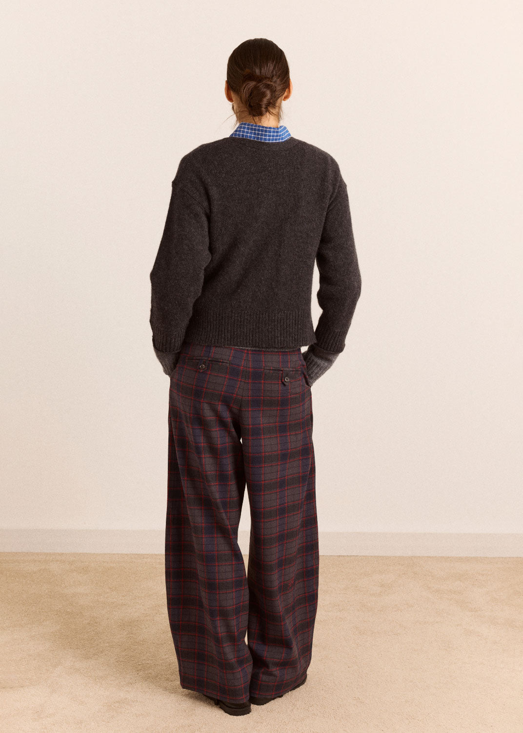 Damson Madder Haisley Trouser - Sirius Check
