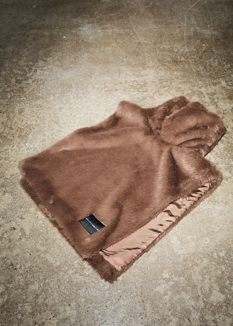 Haute L’amitié Fur Neck Warmer - Brown