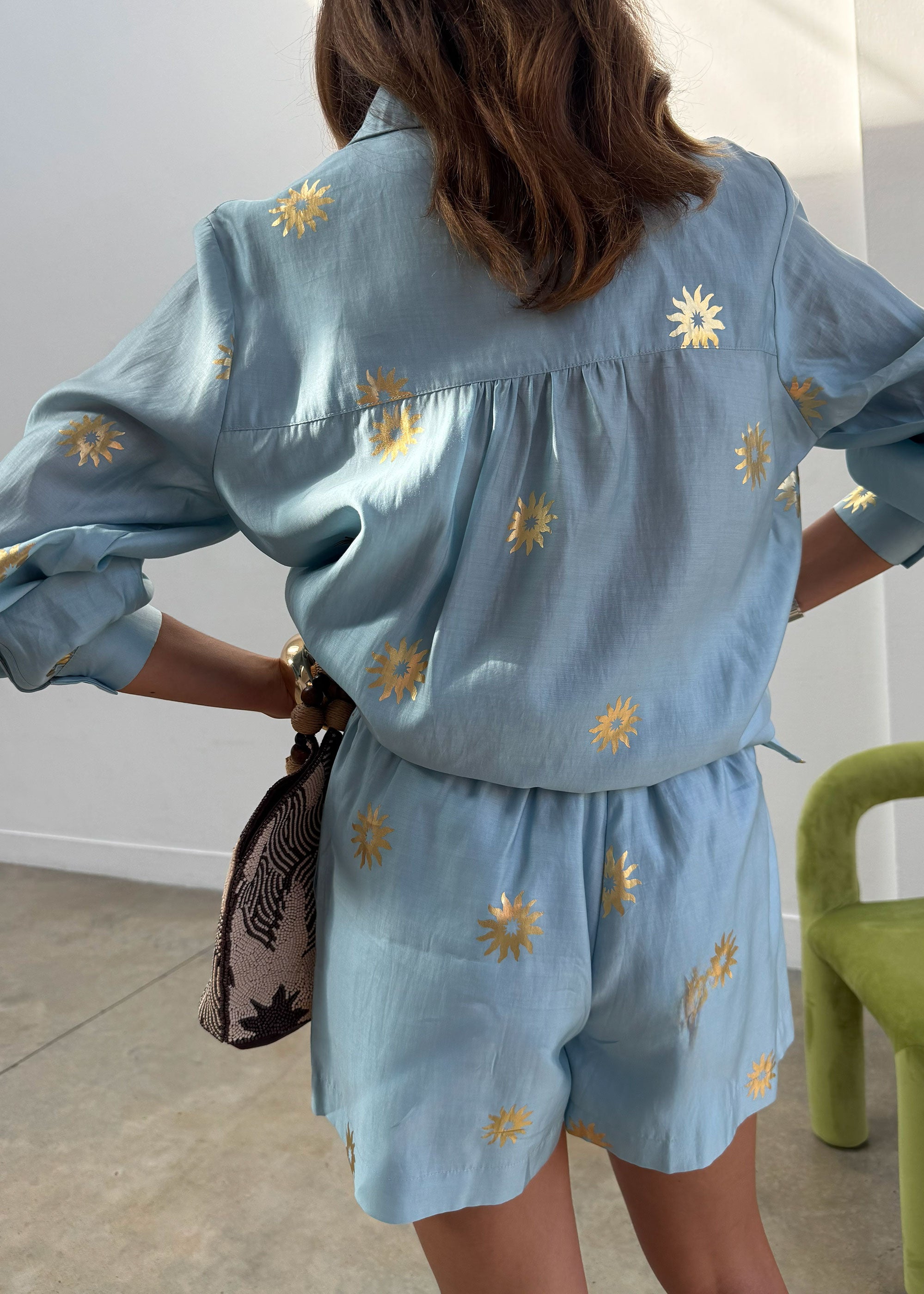 Never Fully Dressed Ice Blue Sun Elissa Shorts