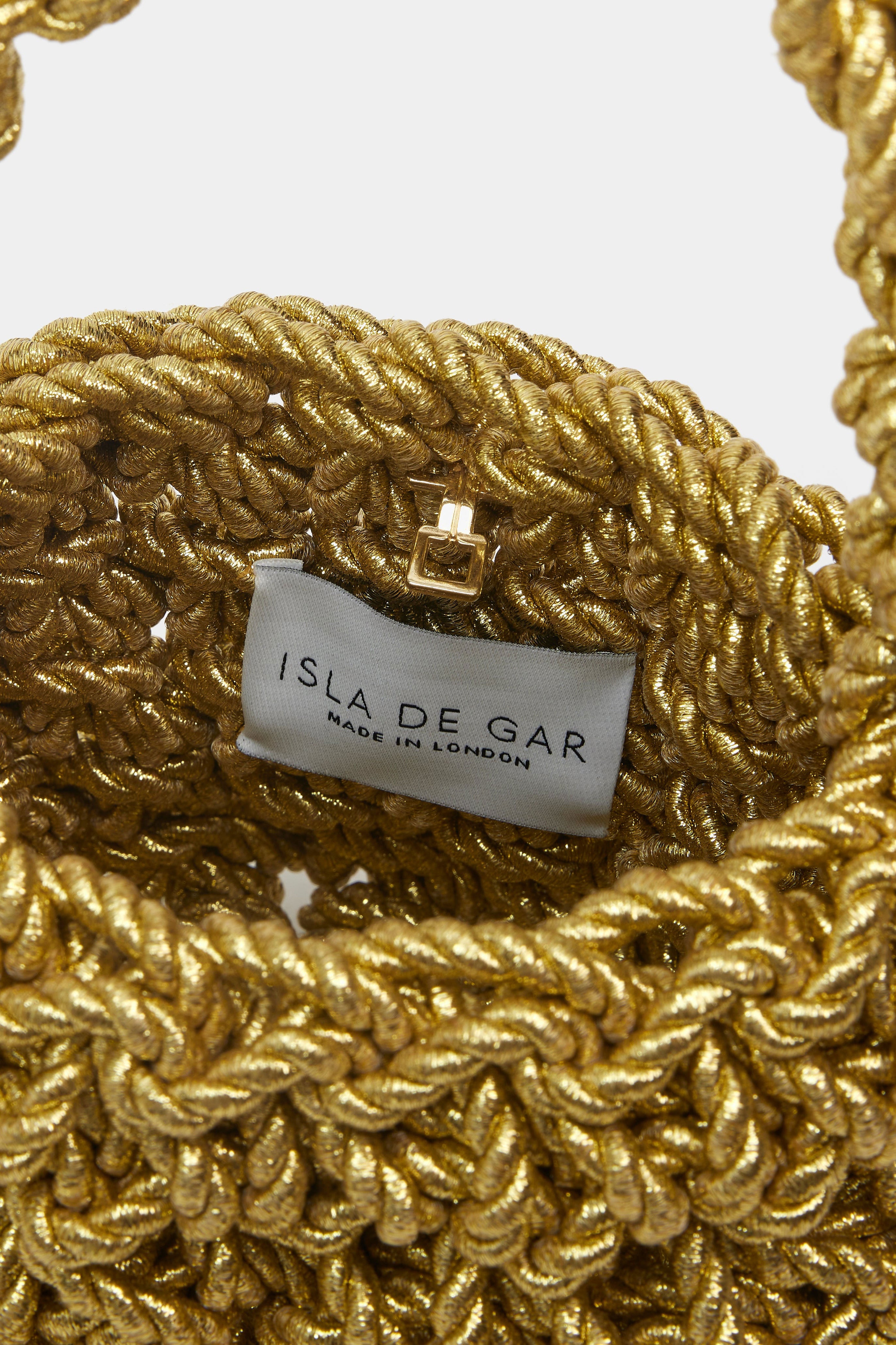 Isla De Gar Hive Luxe Cord Bag - Gold