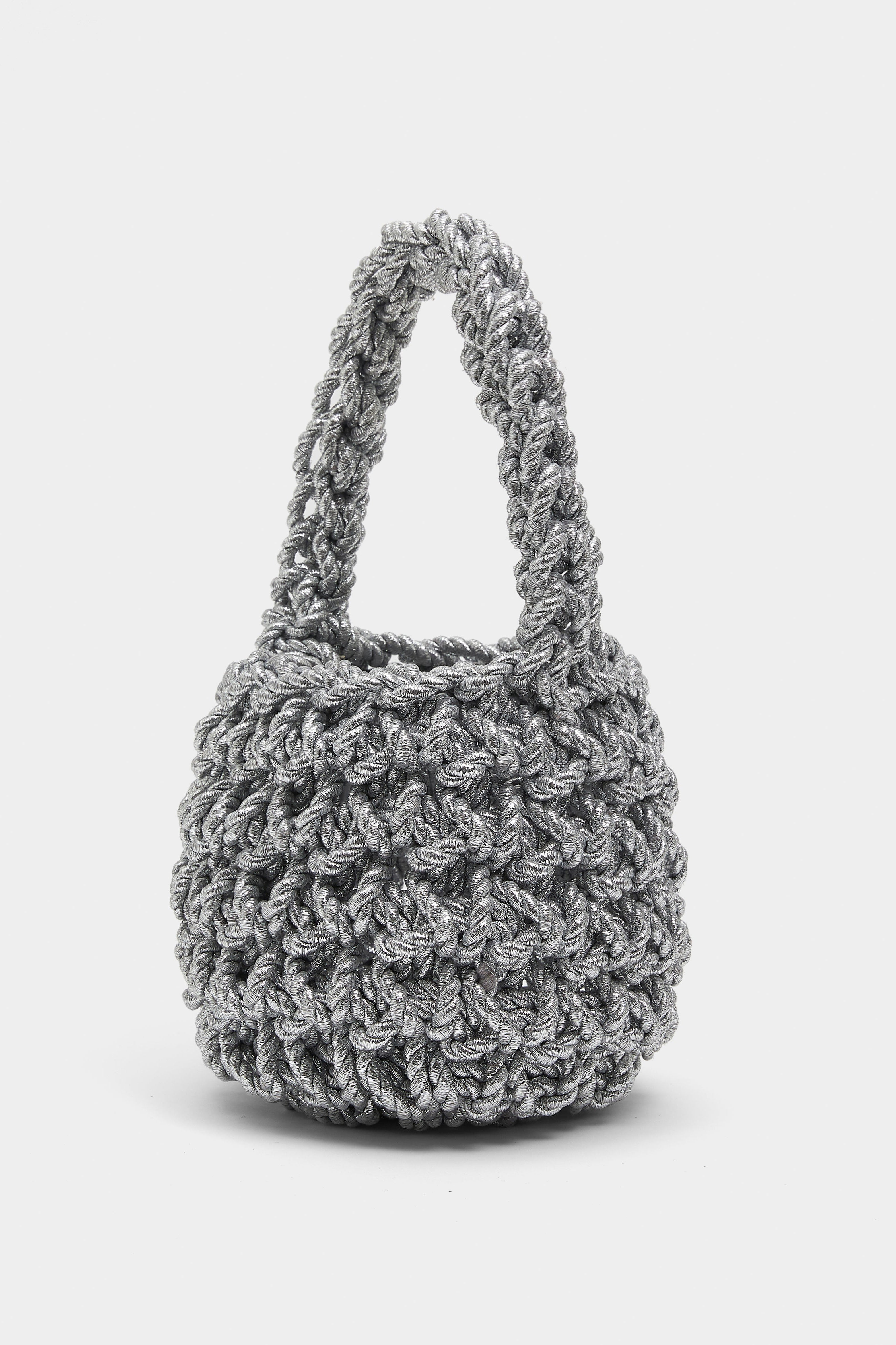 Isla De Gar Hive Luxe Cord Bag - Silver