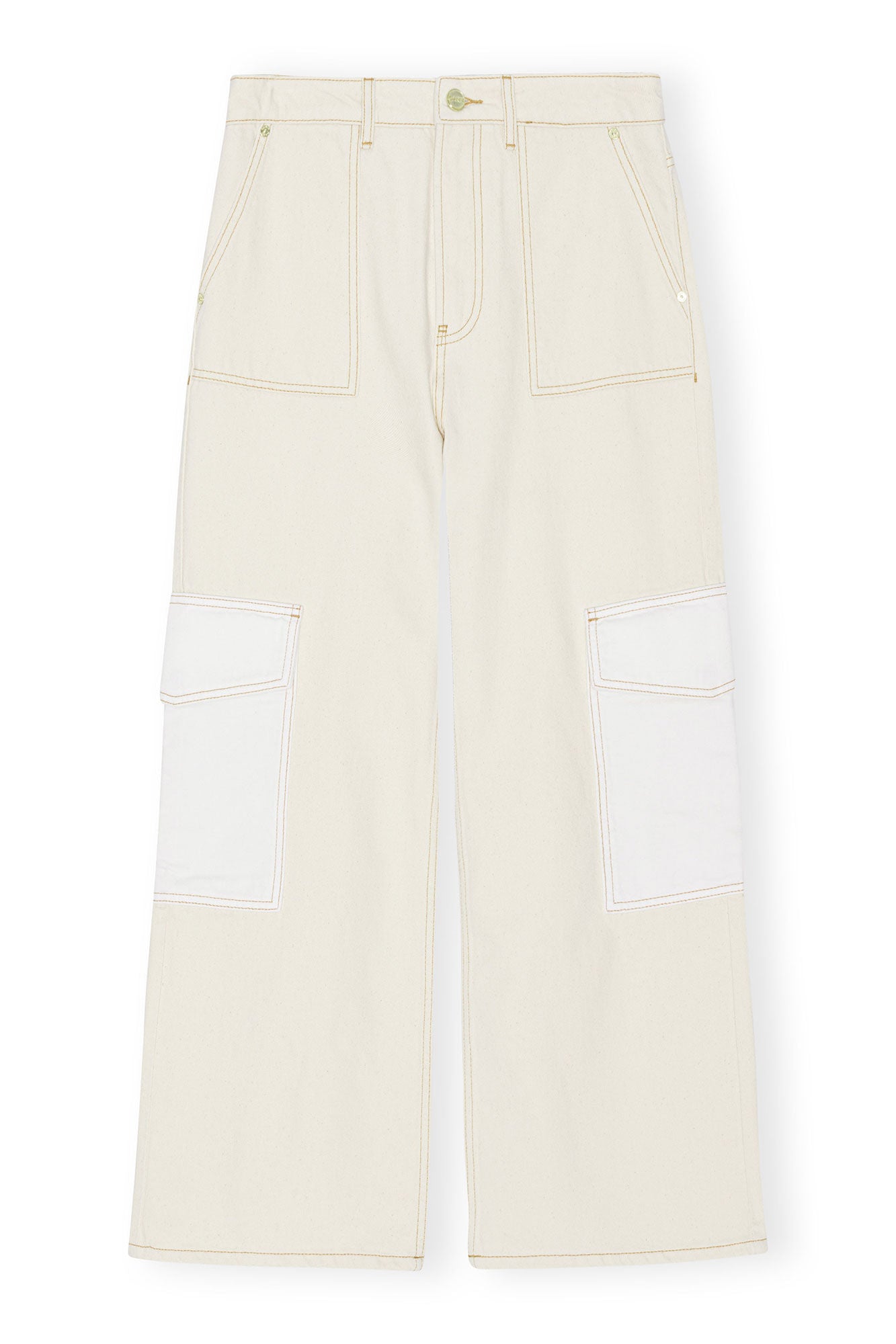 GANNI - Ecru Denim Angi Egret