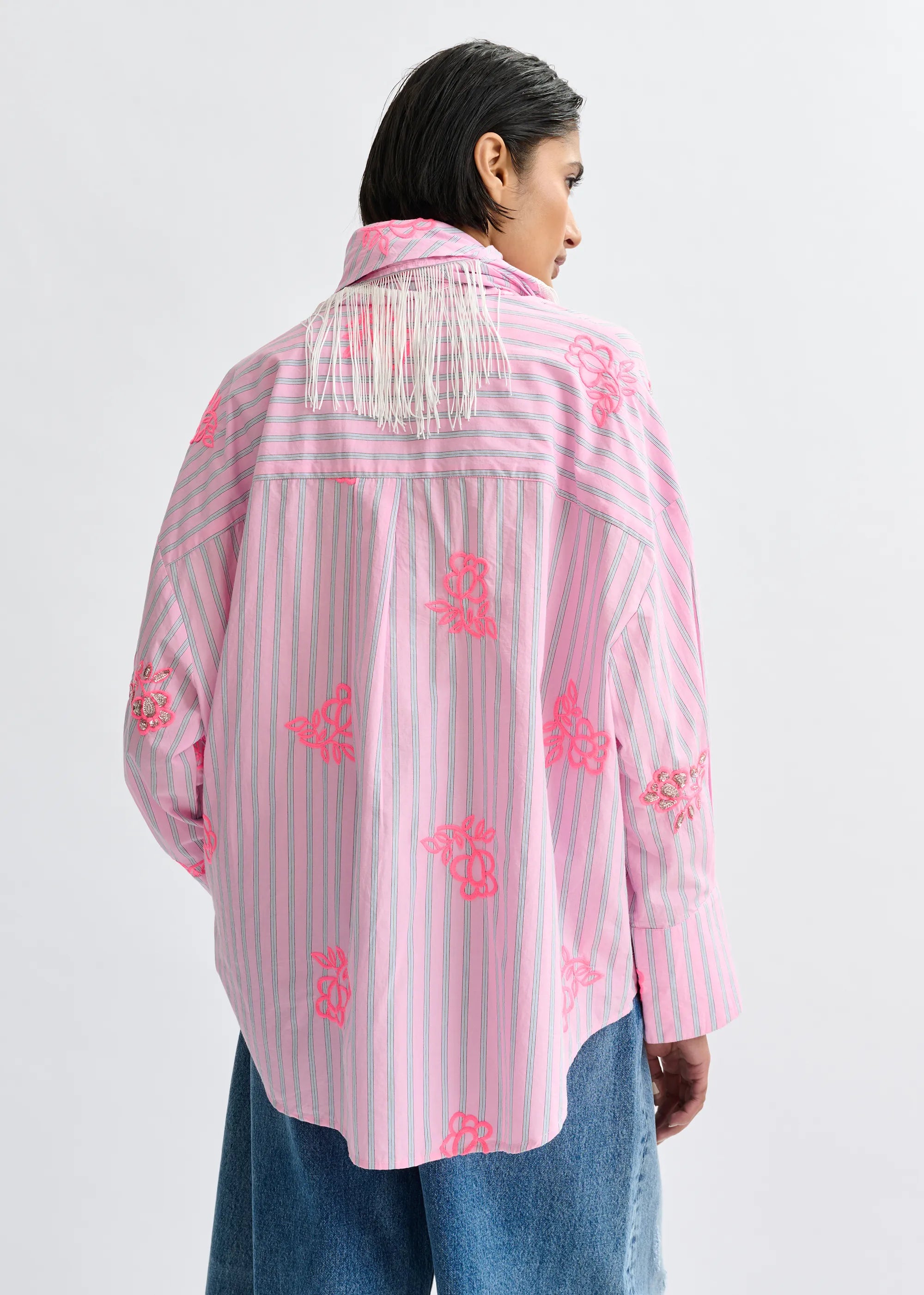 Essentiel Antwerp Jalinki Striped Shirt - Pink