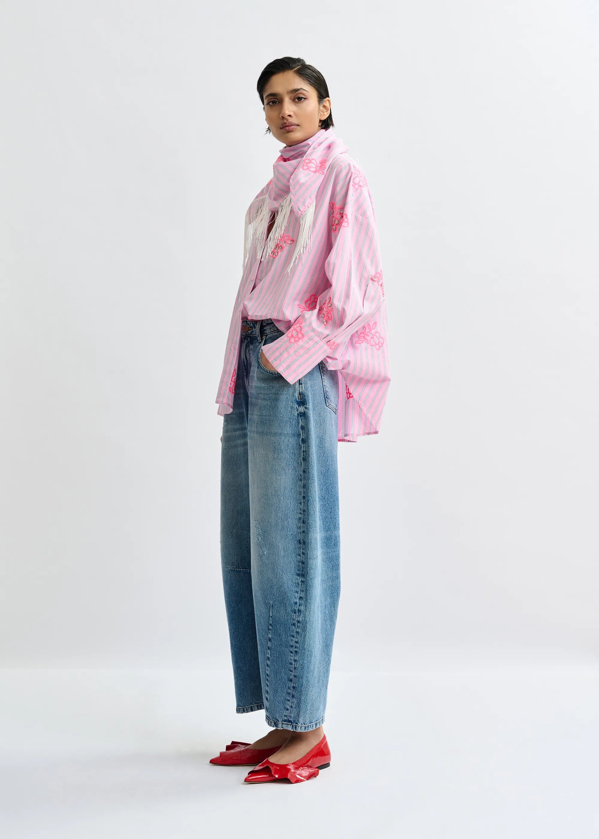 Essentiel Antwerp Jalinki Striped Shirt - Pink