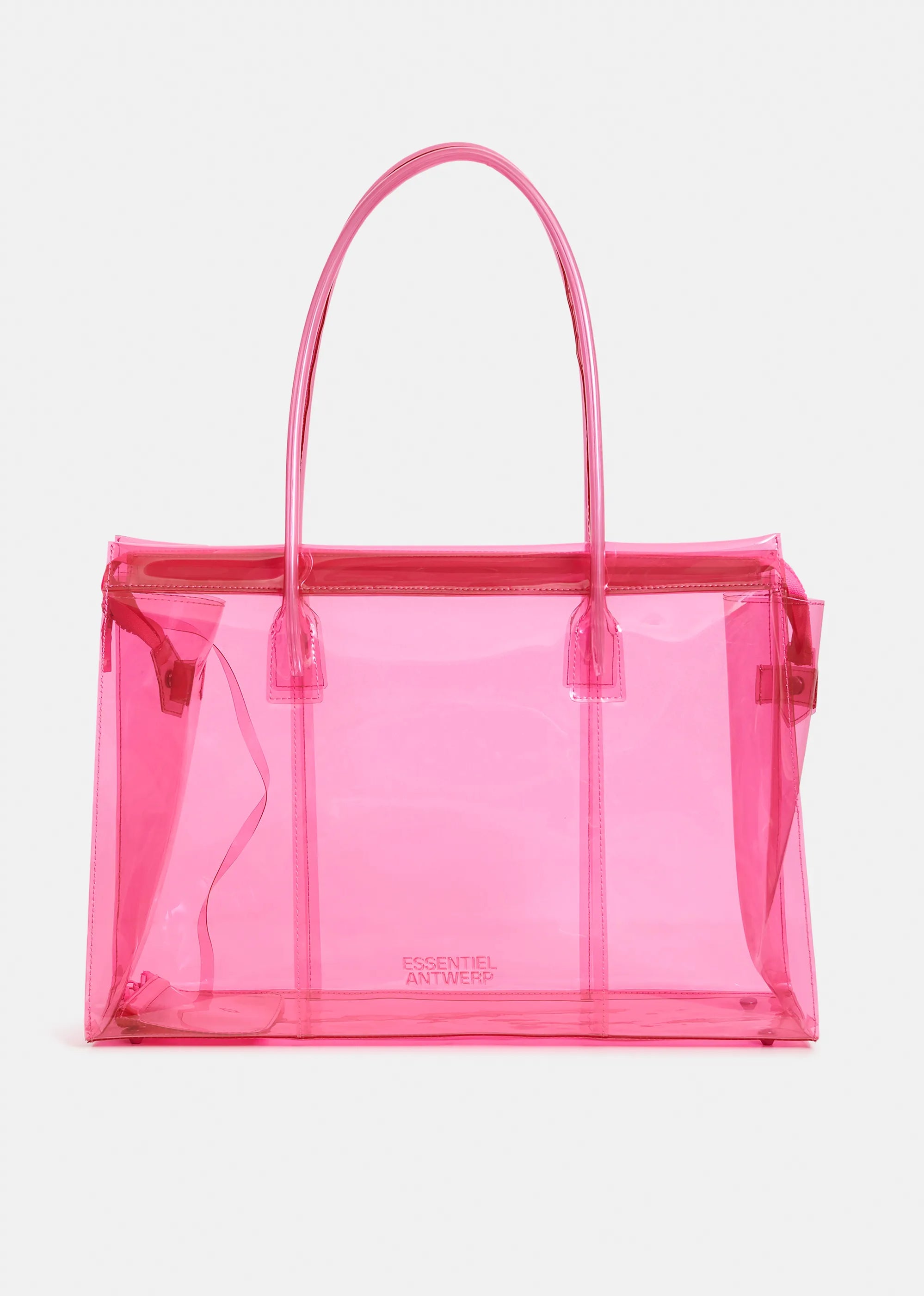 Essentiel Antwerp Jano Clear Tote Bag - Pink