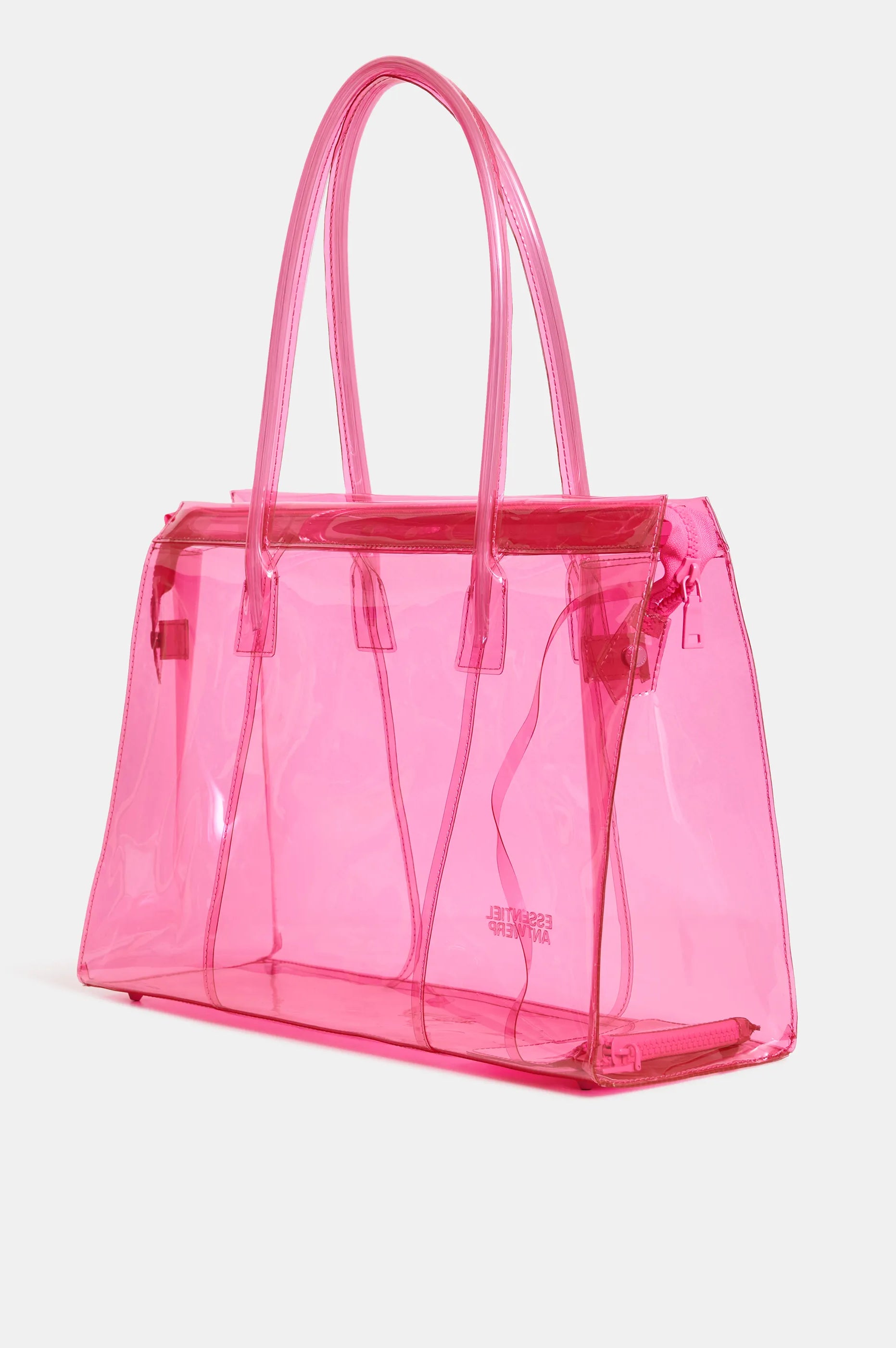 Essentiel Antwerp Jano Clear Tote Bag - Pink