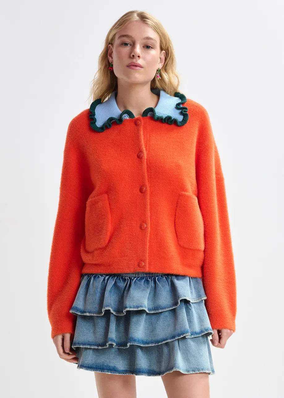 Essentiel Antwerp Jardener Cardigan - Nectarine