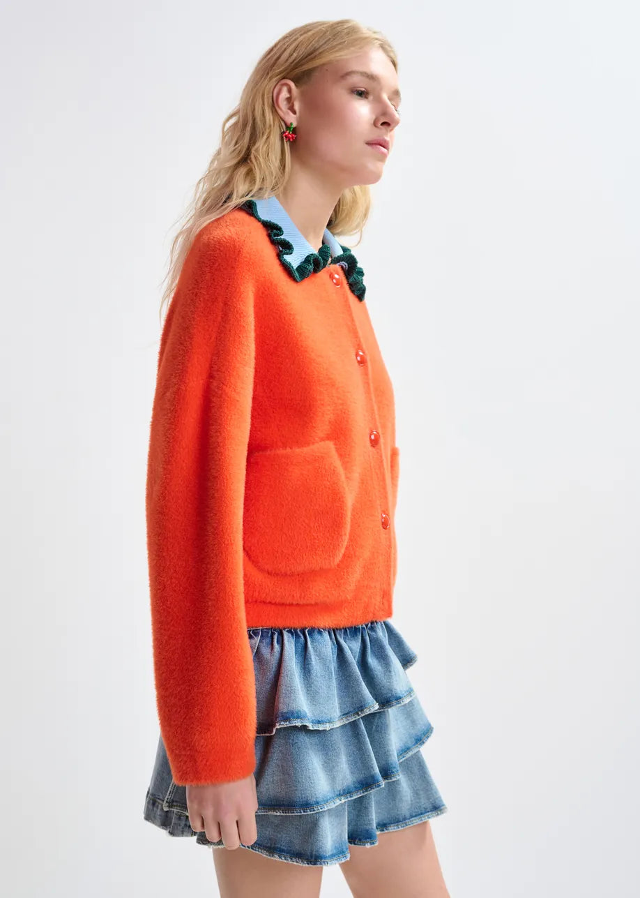 Essentiel Antwerp Jardener Cardigan - Nectarine