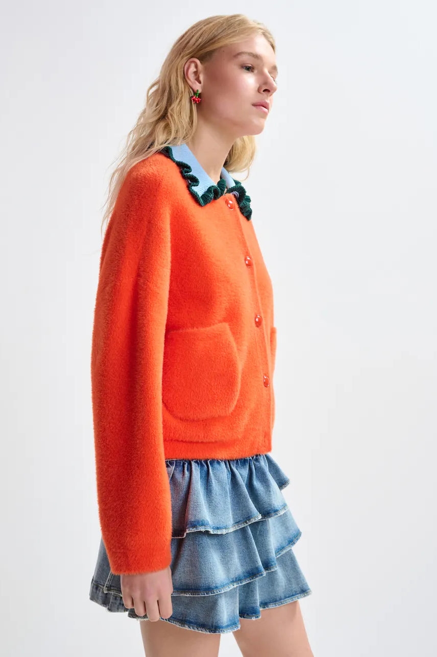 Essentiel Antwerp Jardener Cardigan - Nectarine