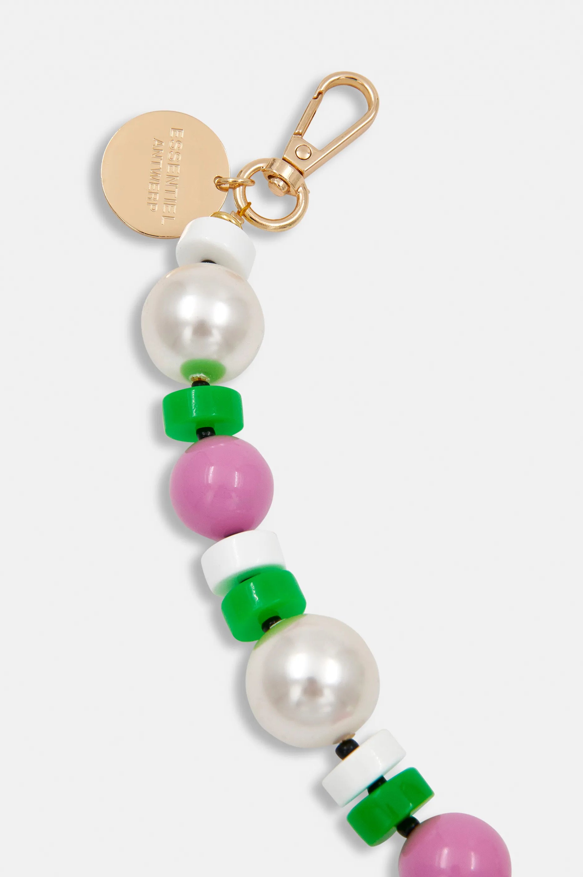 Essentiel Antwerp Jekko Bag Chain Necklace - Pink Green