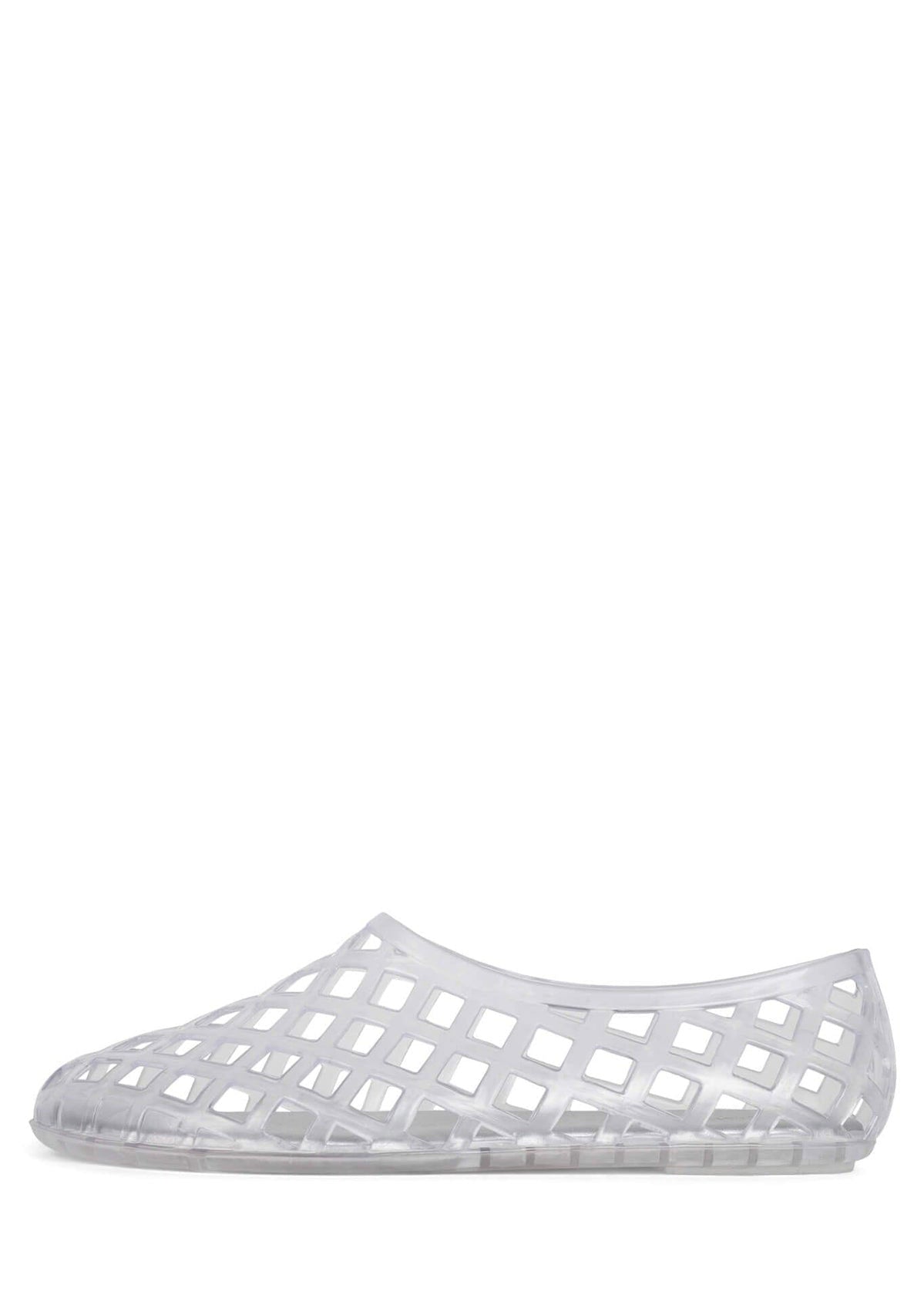Jeffrey Campbell Jellz Jelly Shoes - Clear Silver