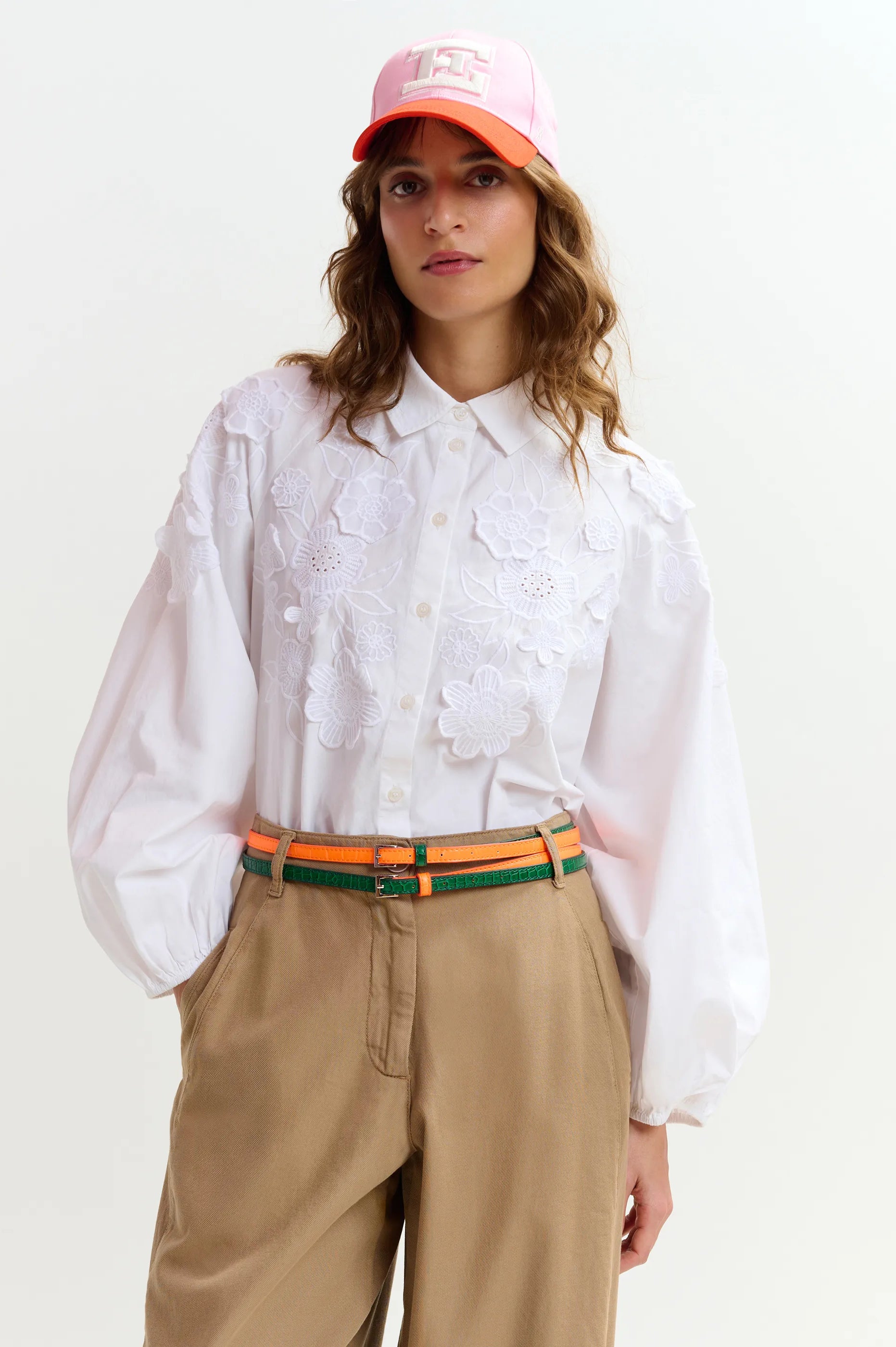 Essentiel Antwerp Joella Flower Shirt - White