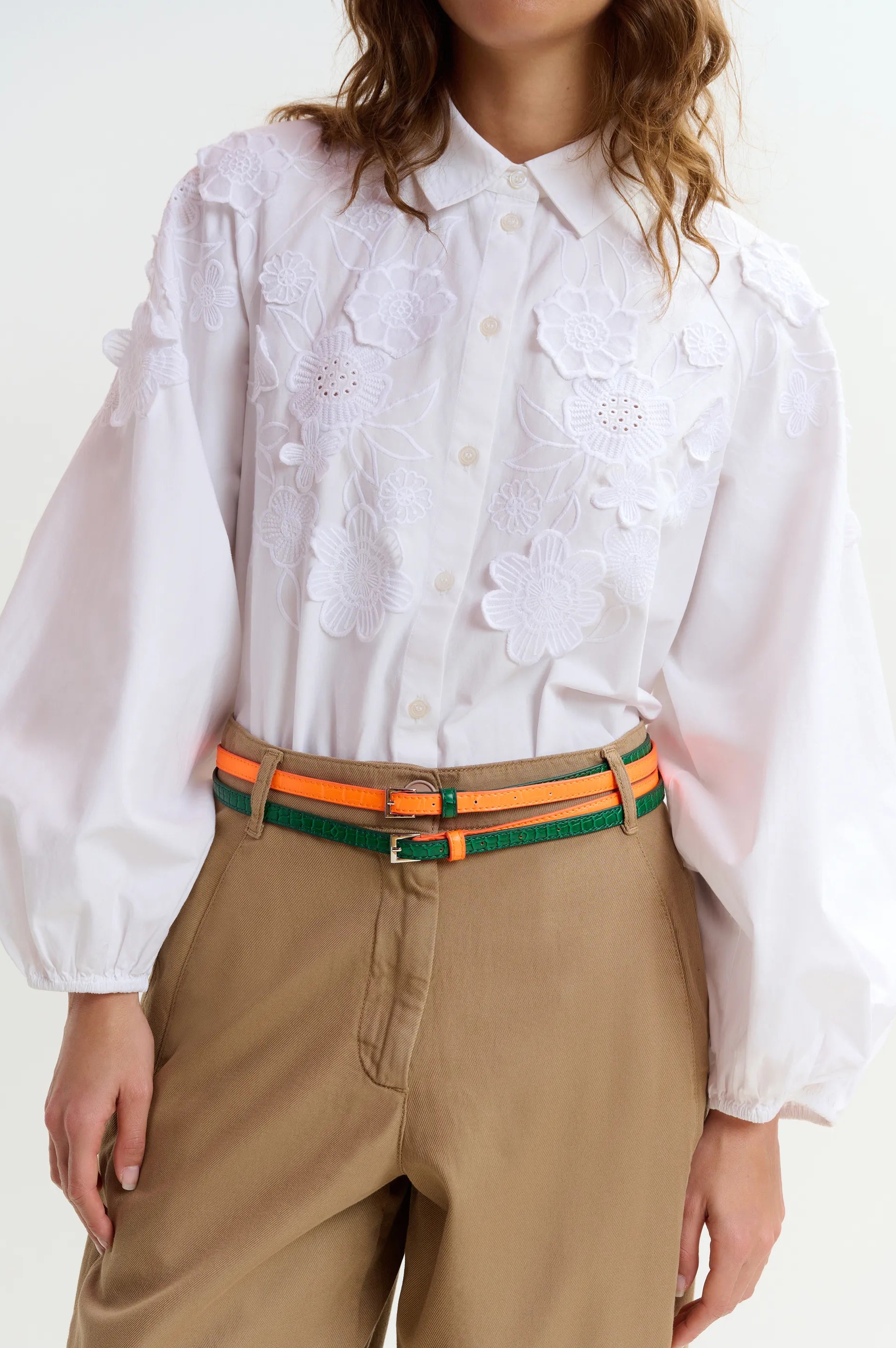 Essentiel Antwerp Joella Flower Shirt - White