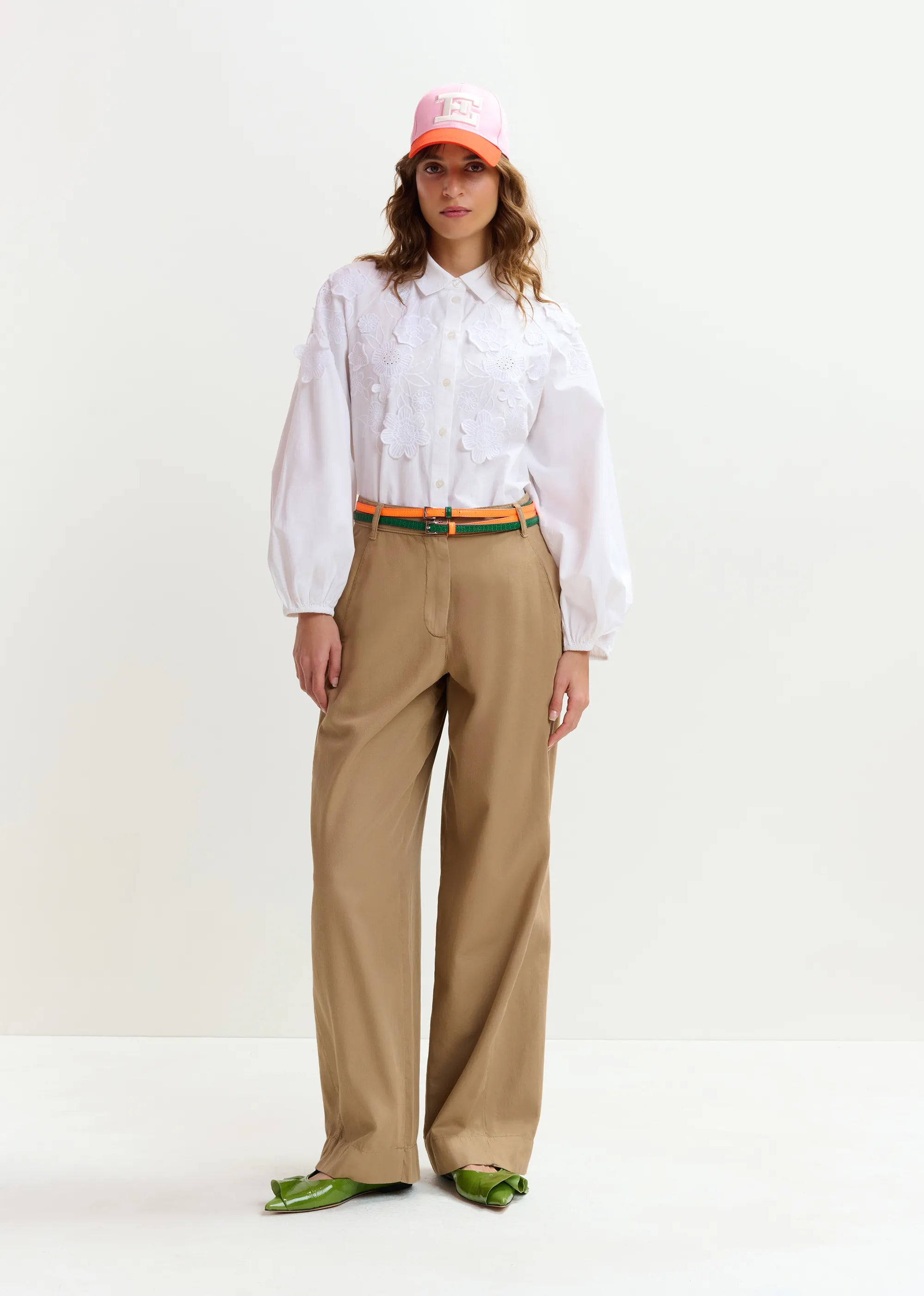Essentiel Antwerp Joella Flower Shirt - White