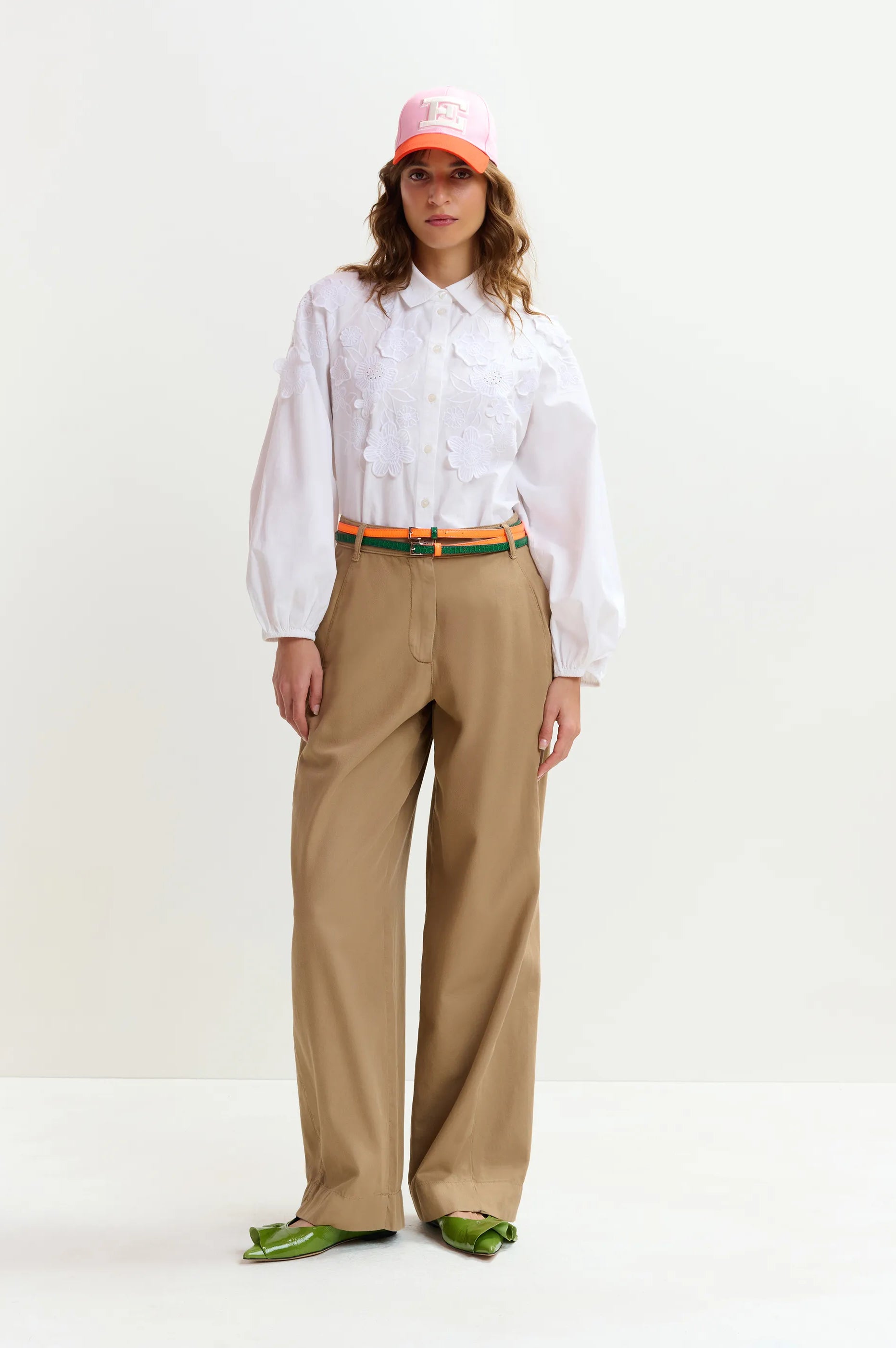 Essentiel Antwerp Joella Flower Shirt - White