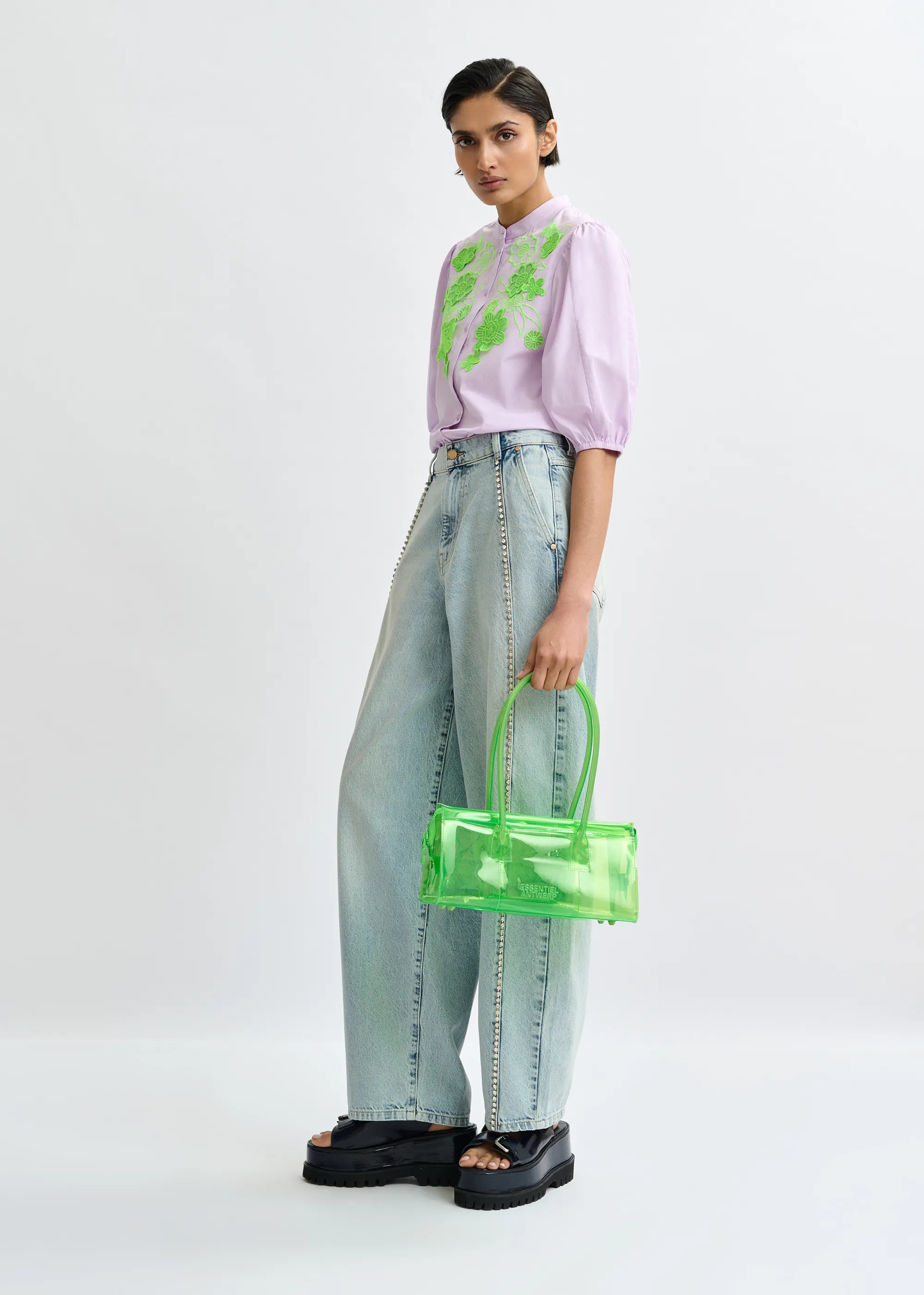 Essentiel Antwerp Joway Clear Bag - Green
