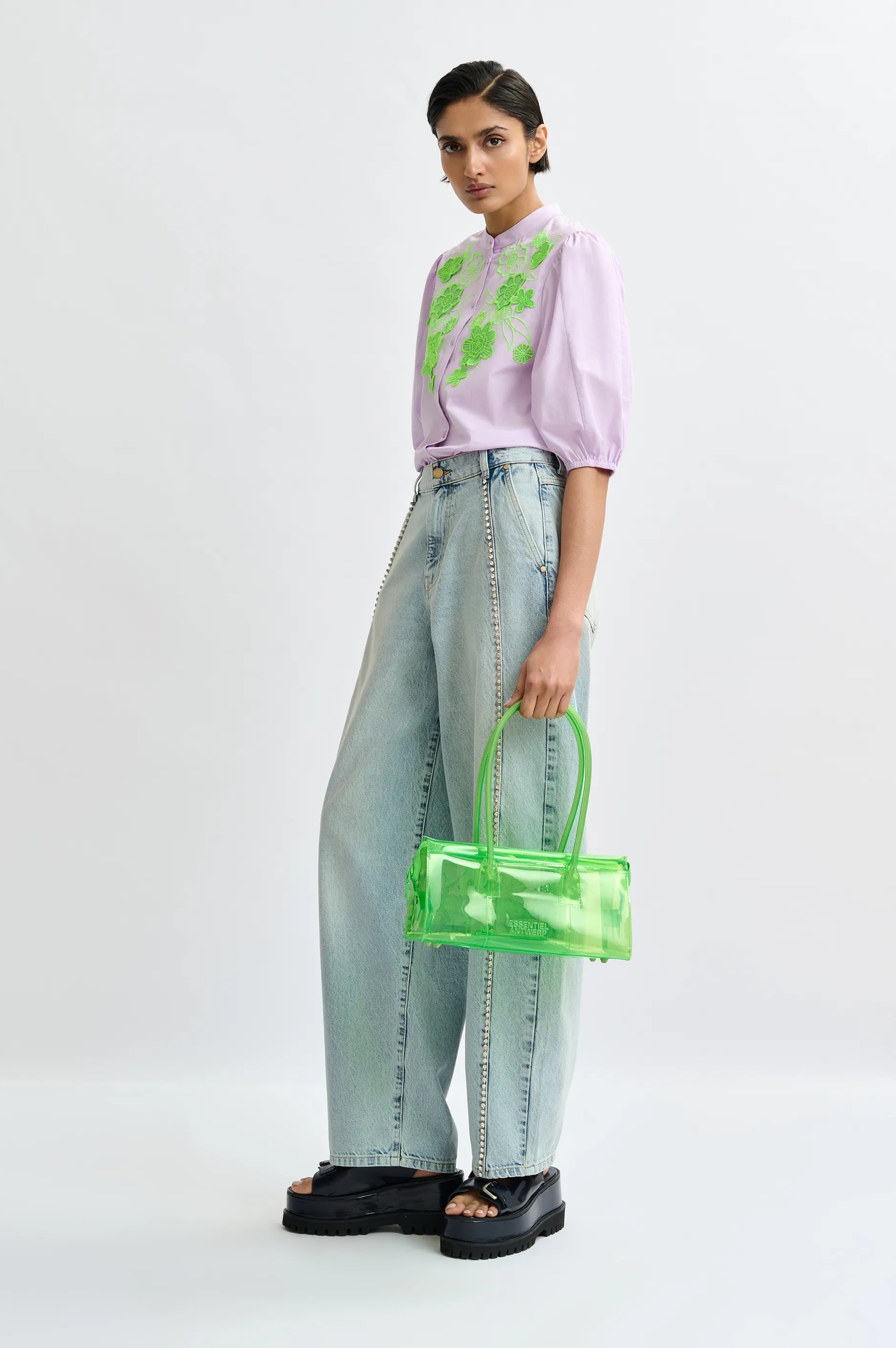 Essentiel Antwerp Joway Clear Bag - Green