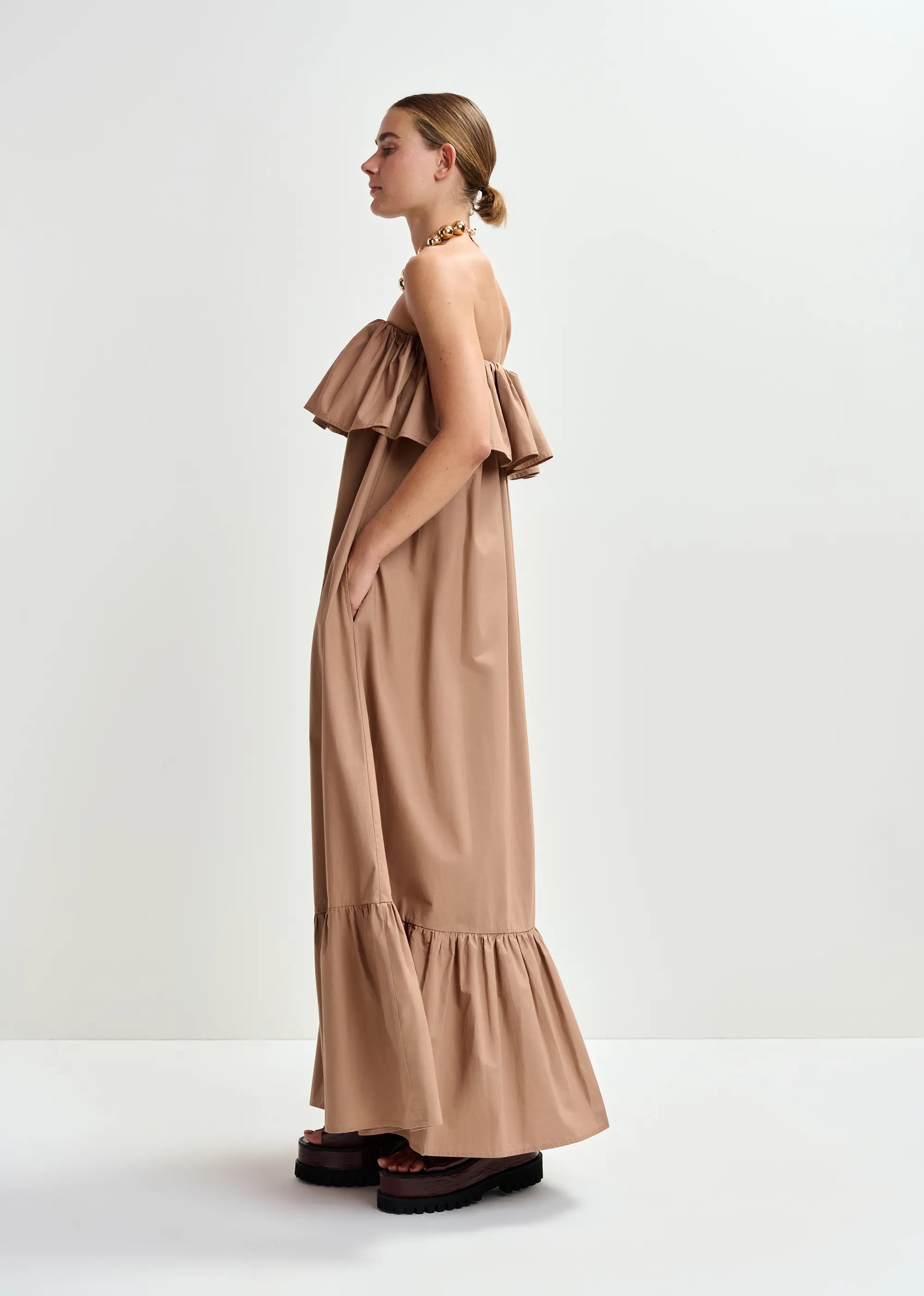 Essentiel Antwerp Joyce Dress - Brown
