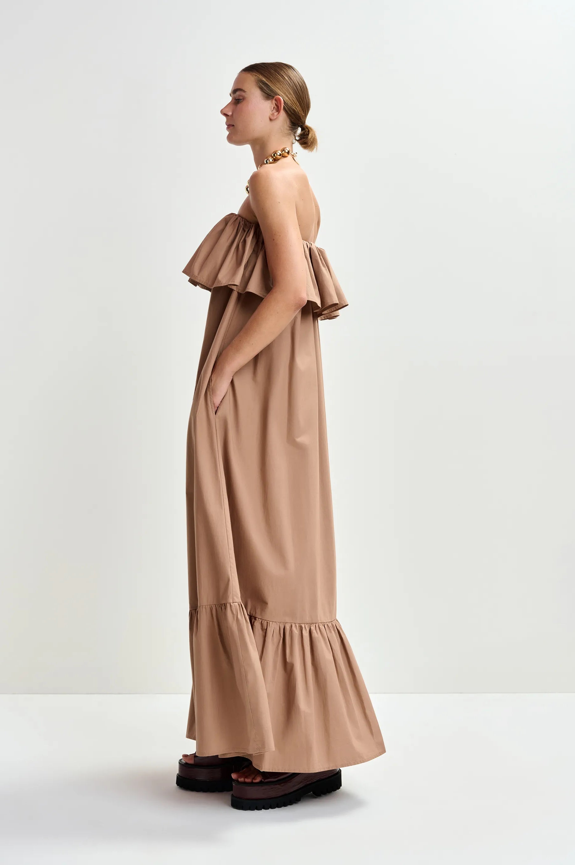 Essentiel Antwerp Joyce Dress - Brown