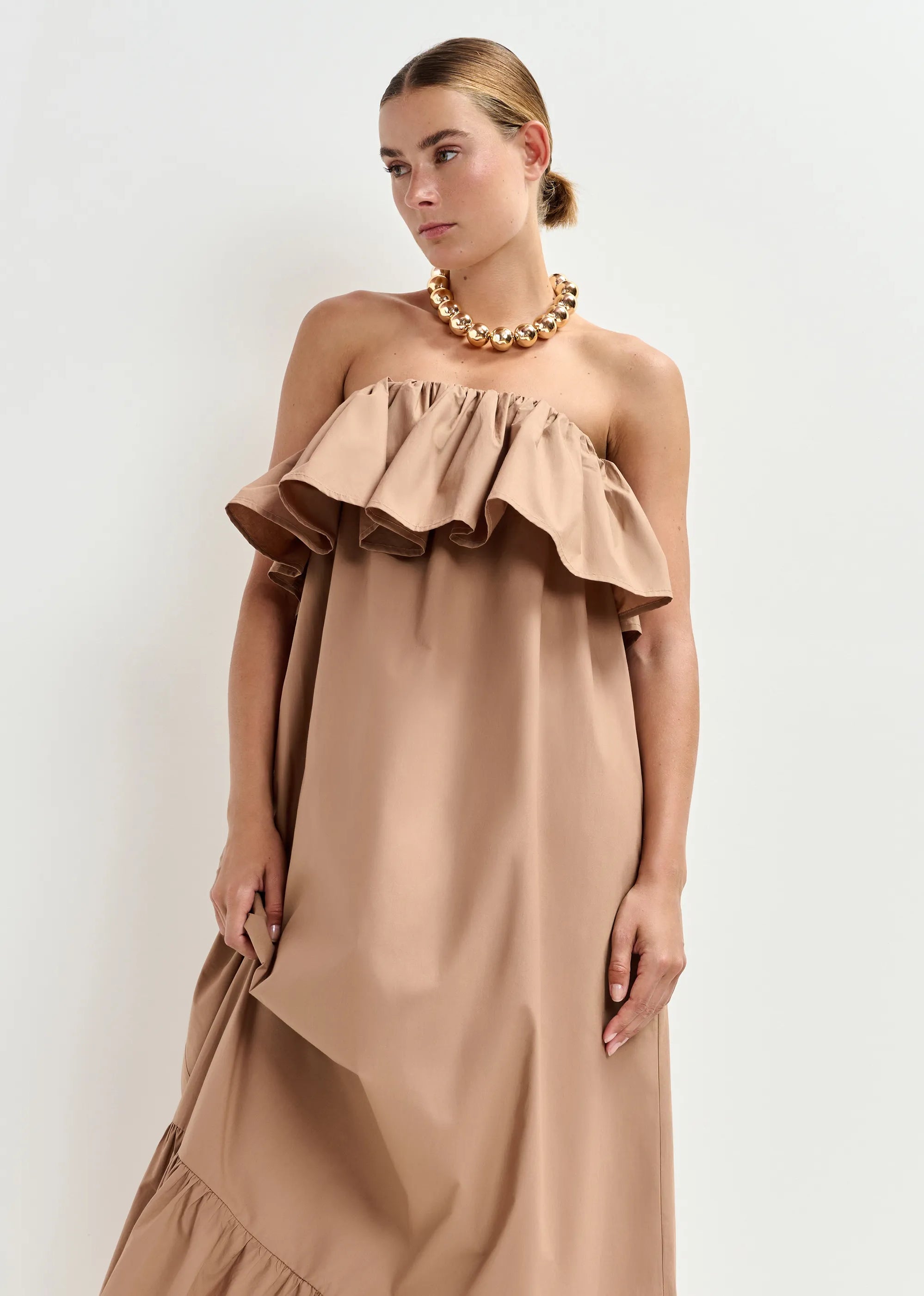 Essentiel Antwerp Joyce Dress - Brown