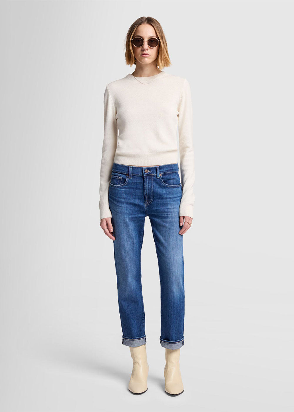 Monika Chiang top Geometric Skinny Jeans