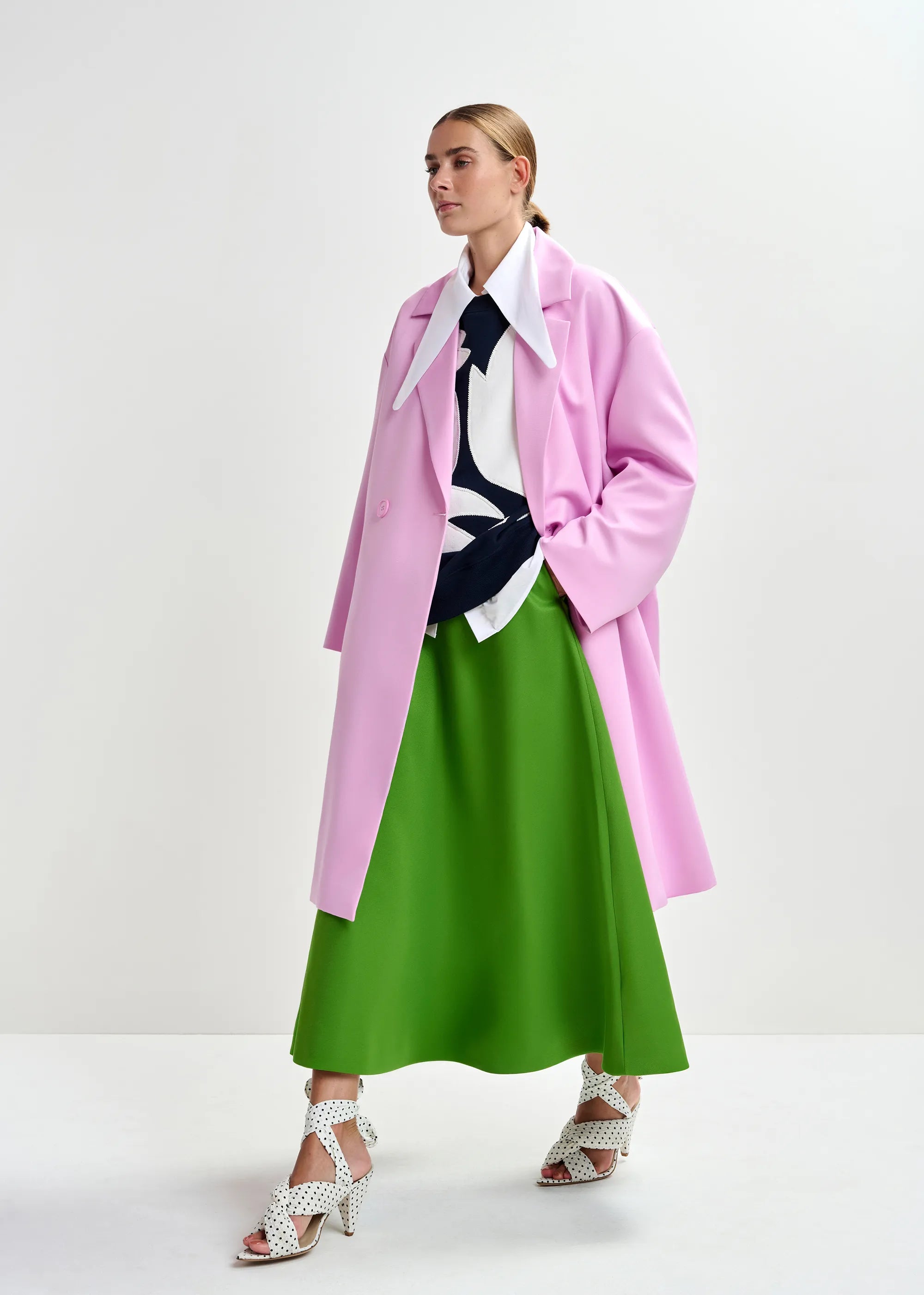 Essentiel Antwerp Julio A-Line Skirt - Green