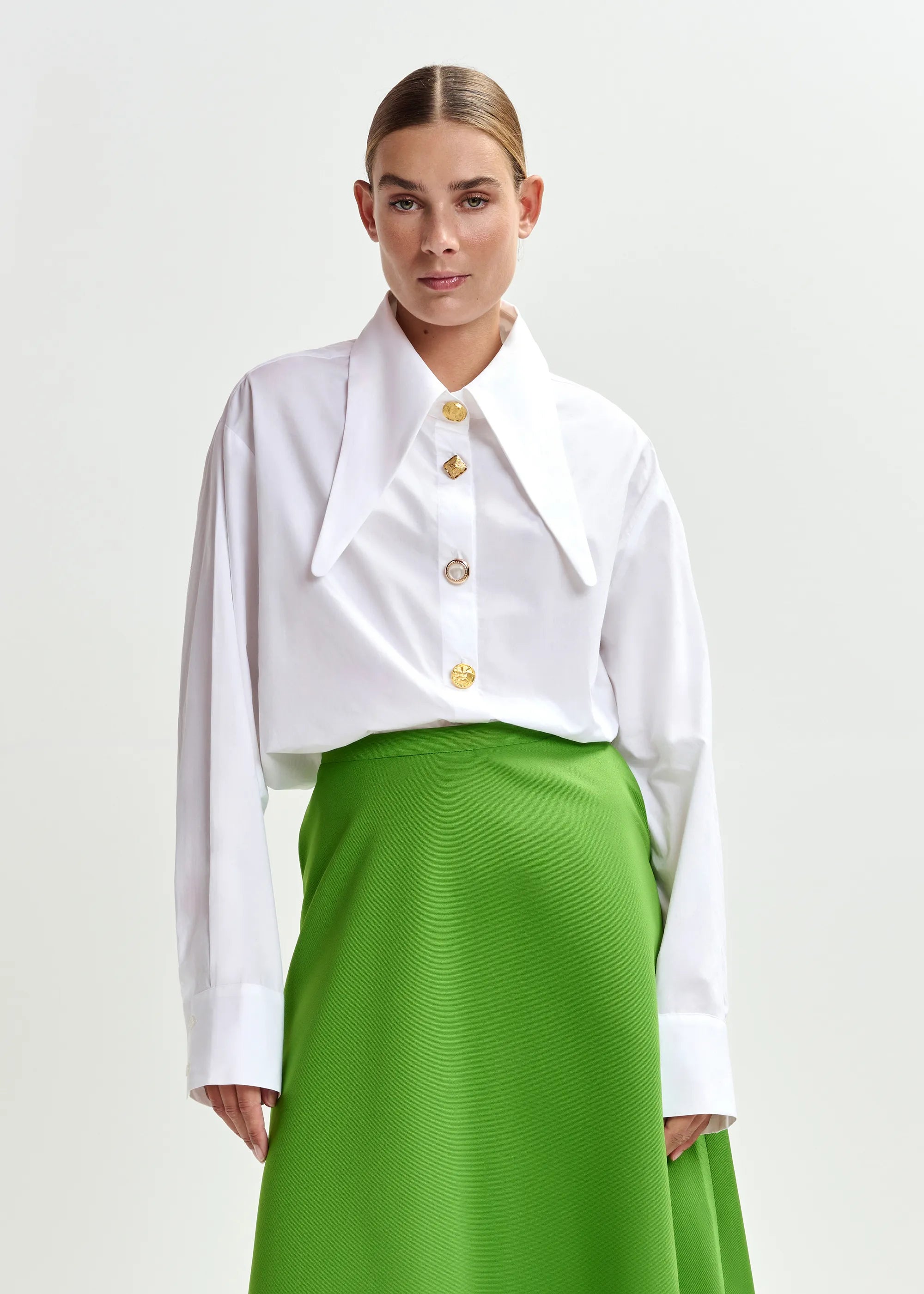 Essentiel Antwerp Julio A-Line Skirt - Green