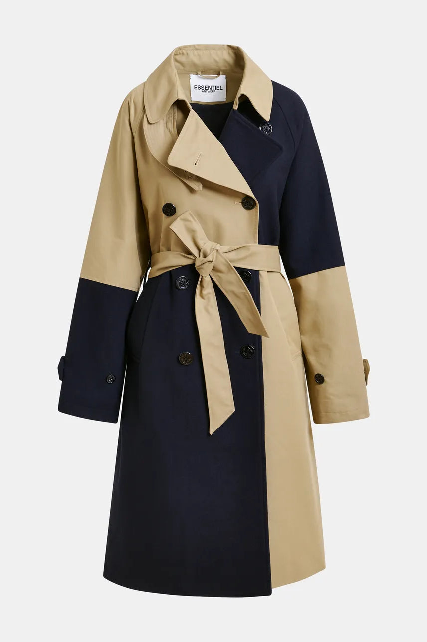 Essentiel Antwerp Just Patchwork Trenchcoat