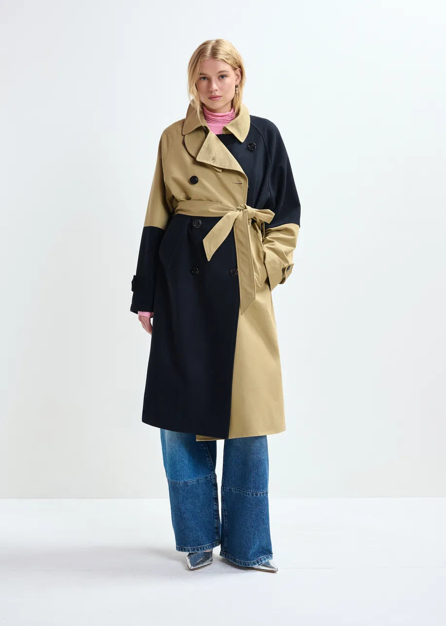 Essentiel Antwerp Just Patchwork Trenchcoat