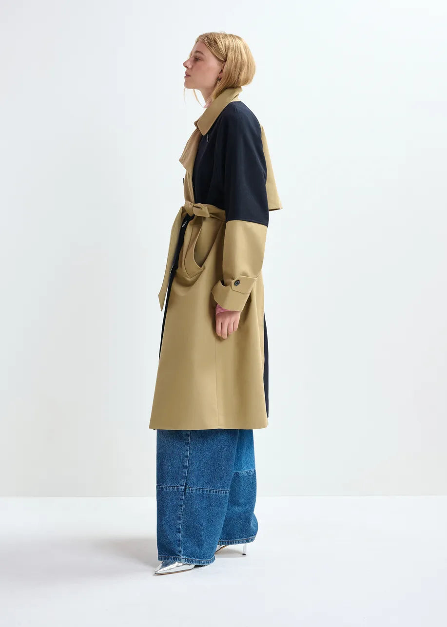 Essentiel Antwerp Just Patchwork Trenchcoat