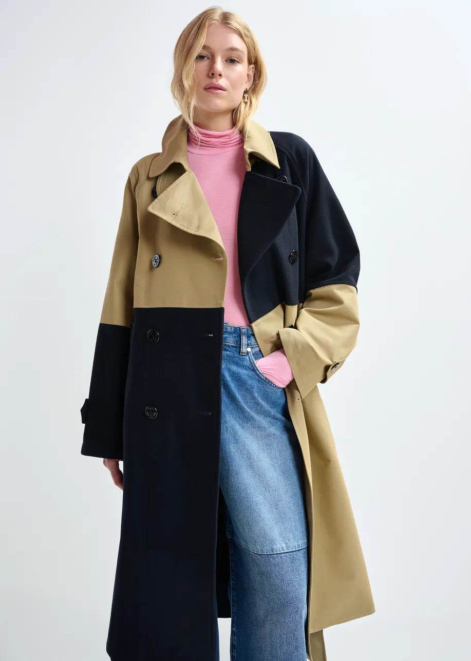 Essentiel Antwerp Just Patchwork Trenchcoat