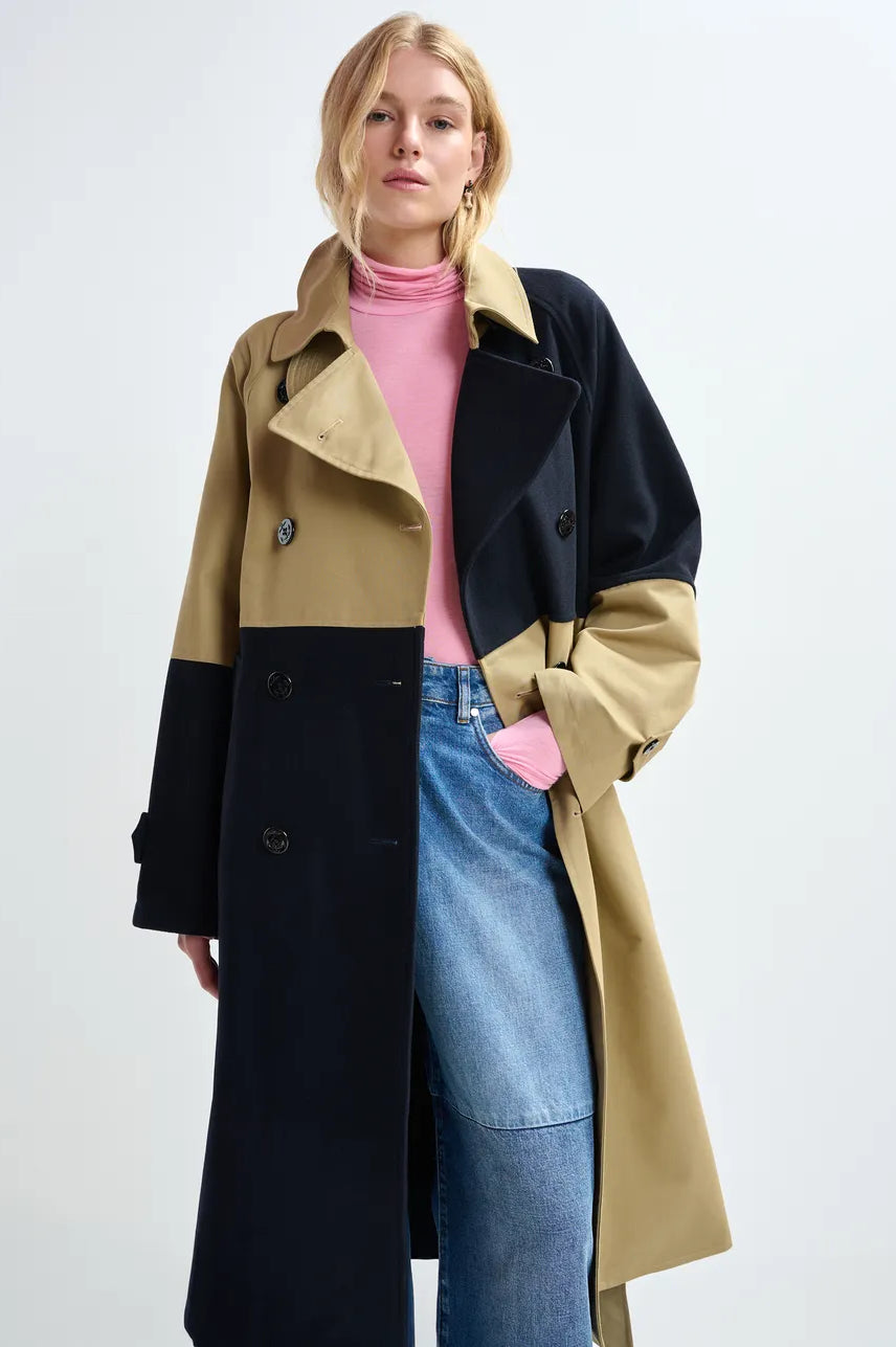 Essentiel Antwerp Just Patchwork Trenchcoat
