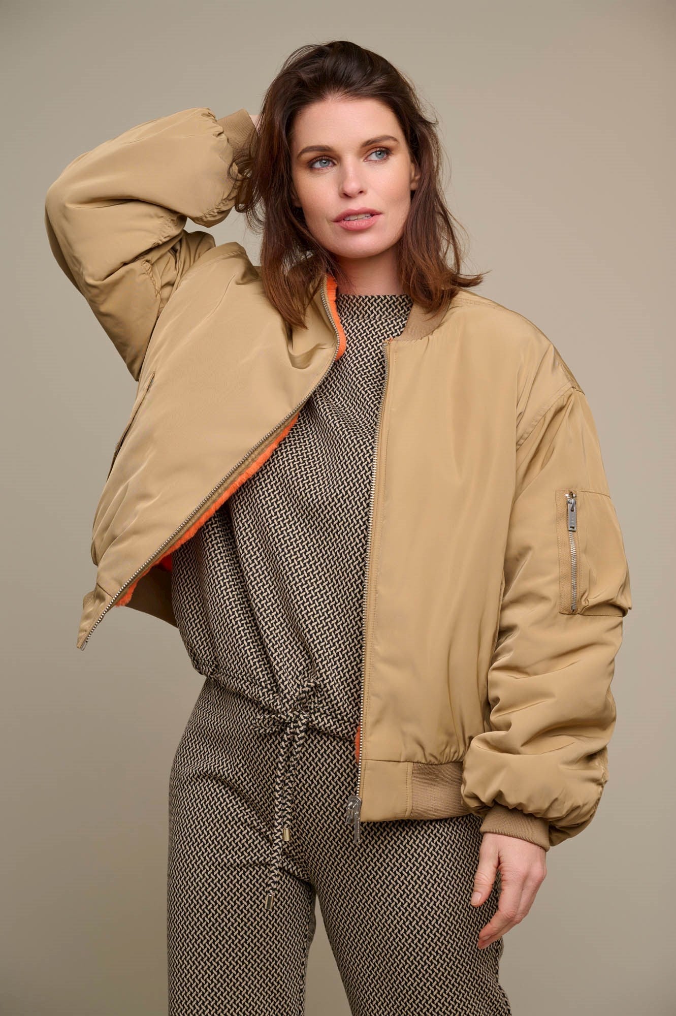 Rino & Pelle - Reversible Bomber Jacket - Cookie & Fire
