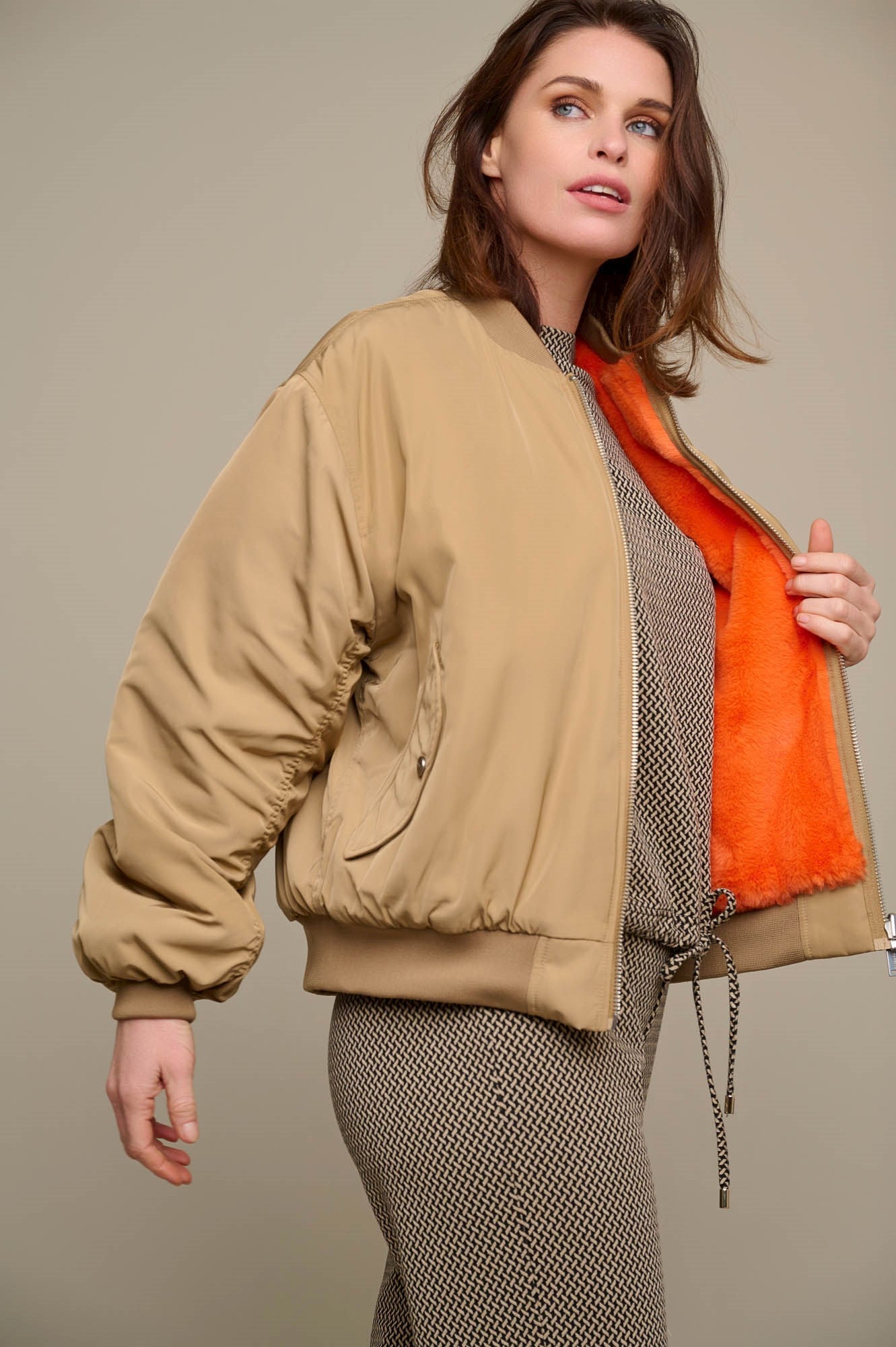 Rino & Pelle - Reversible Bomber Jacket - Cookie & Fire