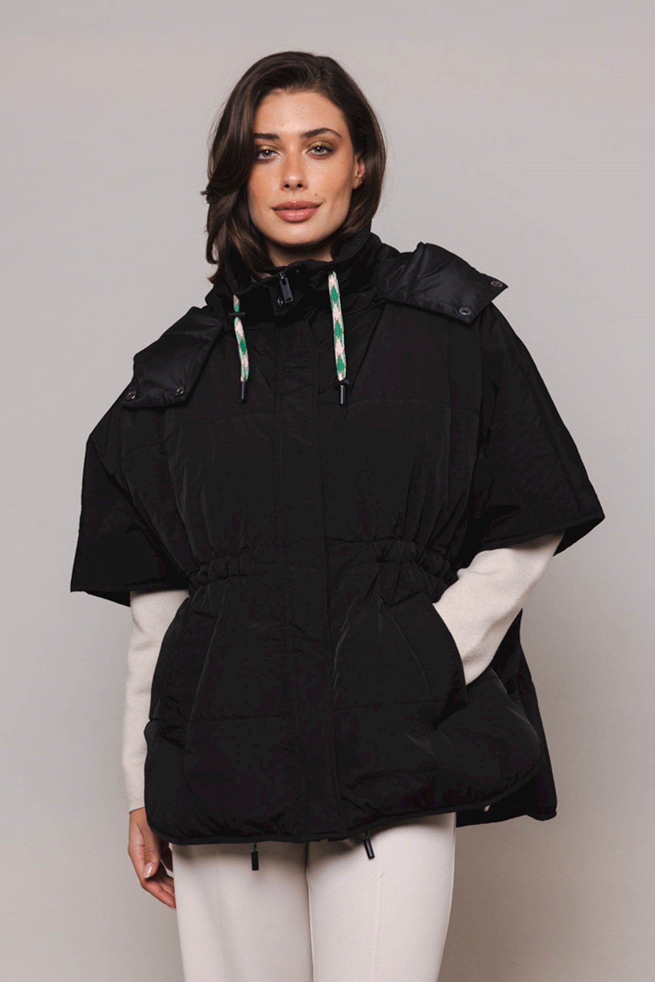 Rino & Pelle - Judi Padded Cape - Black