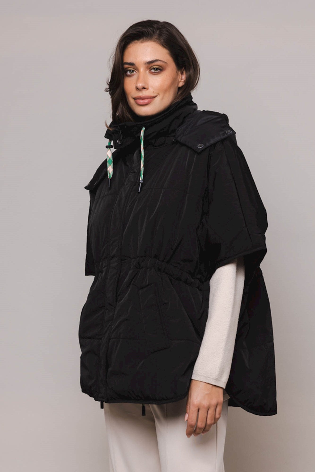 Rino & Pelle - Judi Padded Cape - Black