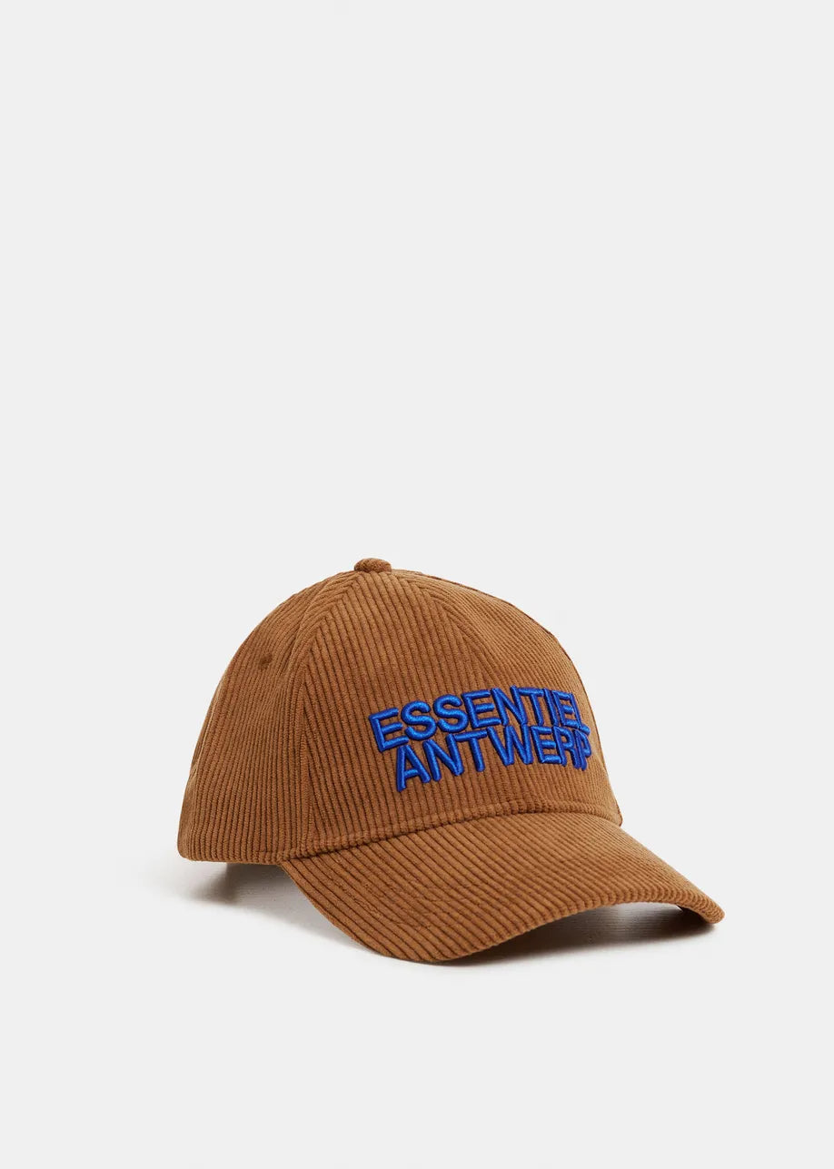 Essentiel Antwerp Kainor Corduroy Cap - Brown Sugar